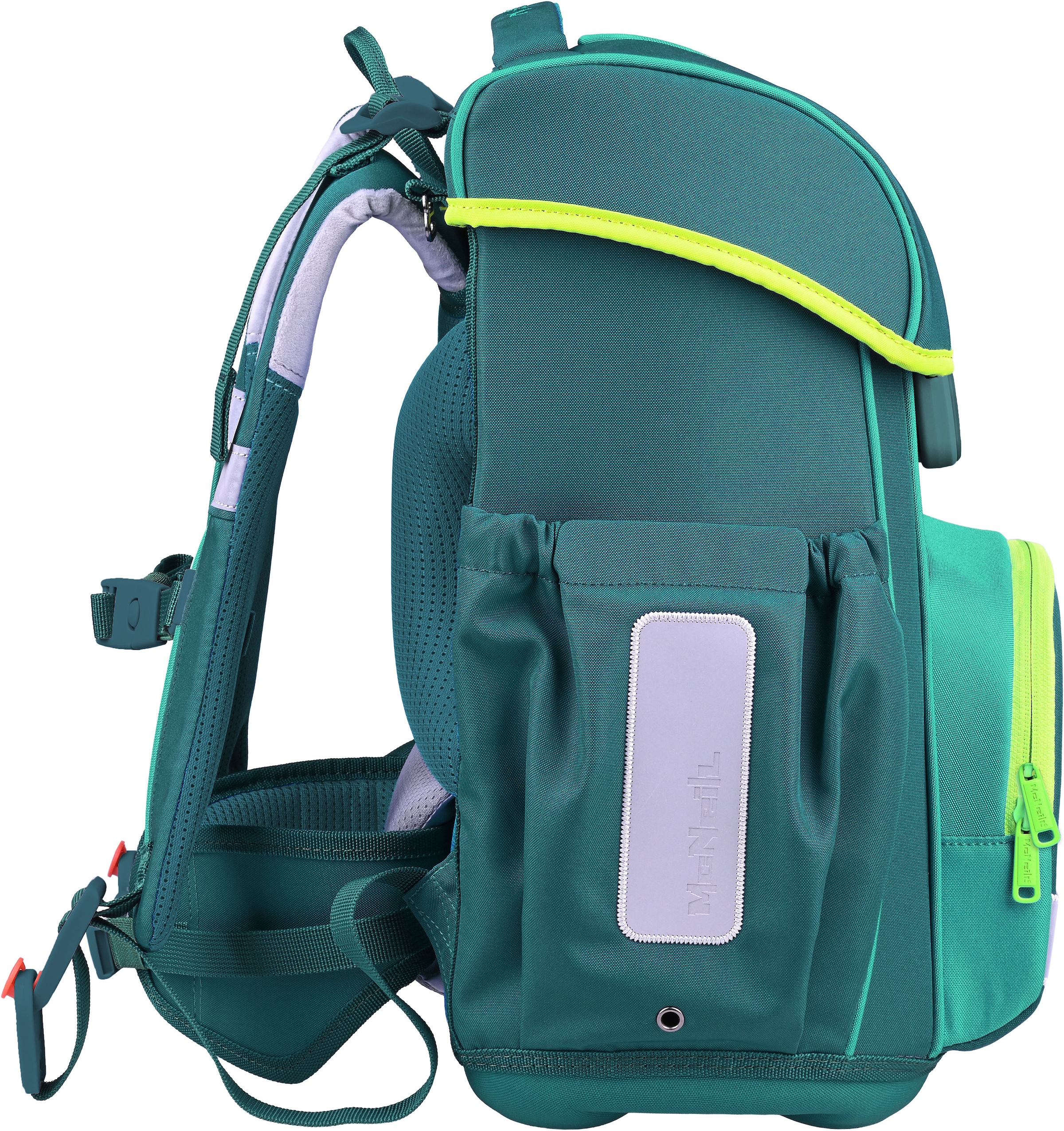 McNeill Schulranzen »Bravo, inkl. Etui, Turnbeutel,« Reflektierende Streifen auf den Schultergurten;Retroreflektierende Flächen