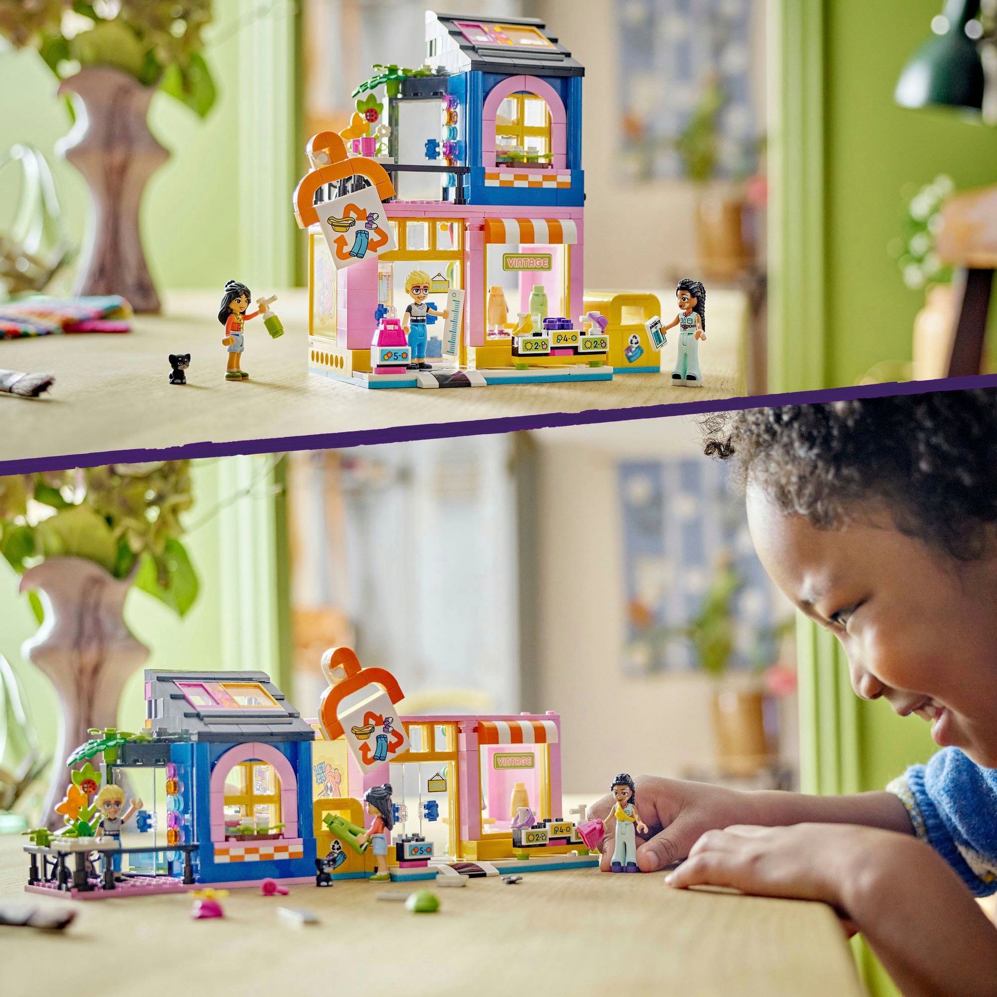 LEGO® Konstruktionsspielsteine »Vintage-Modegeschäft (42614), LEGO Friends«, (409 St.), Made in Europe