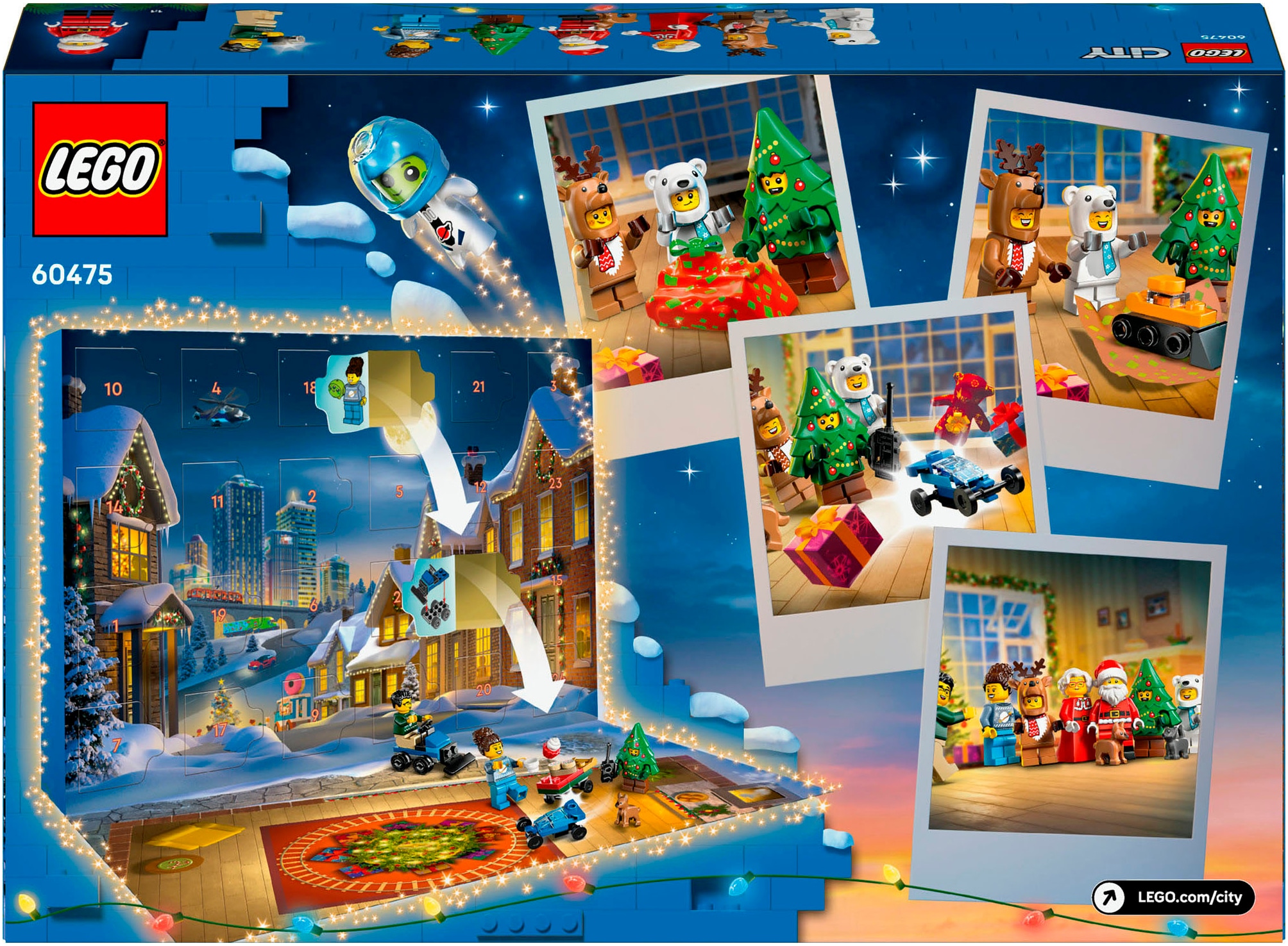 LEGO® Spielzeug-Adventskalender »Spielbausteine, (60475), LEGO City« ab 5 Jahren Made in Europe