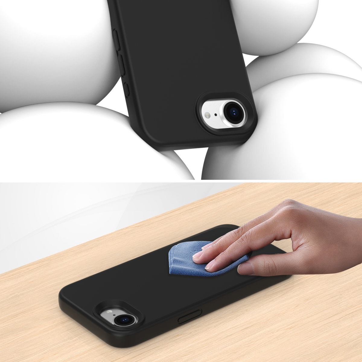 4smarts Handyhülle »Silikon Case Cupertino für Apple iPhone SE (4. Gen)«, Backcover, Schutzhülle, Handyschutzhülle, Case, Schutzcase, stoßfest