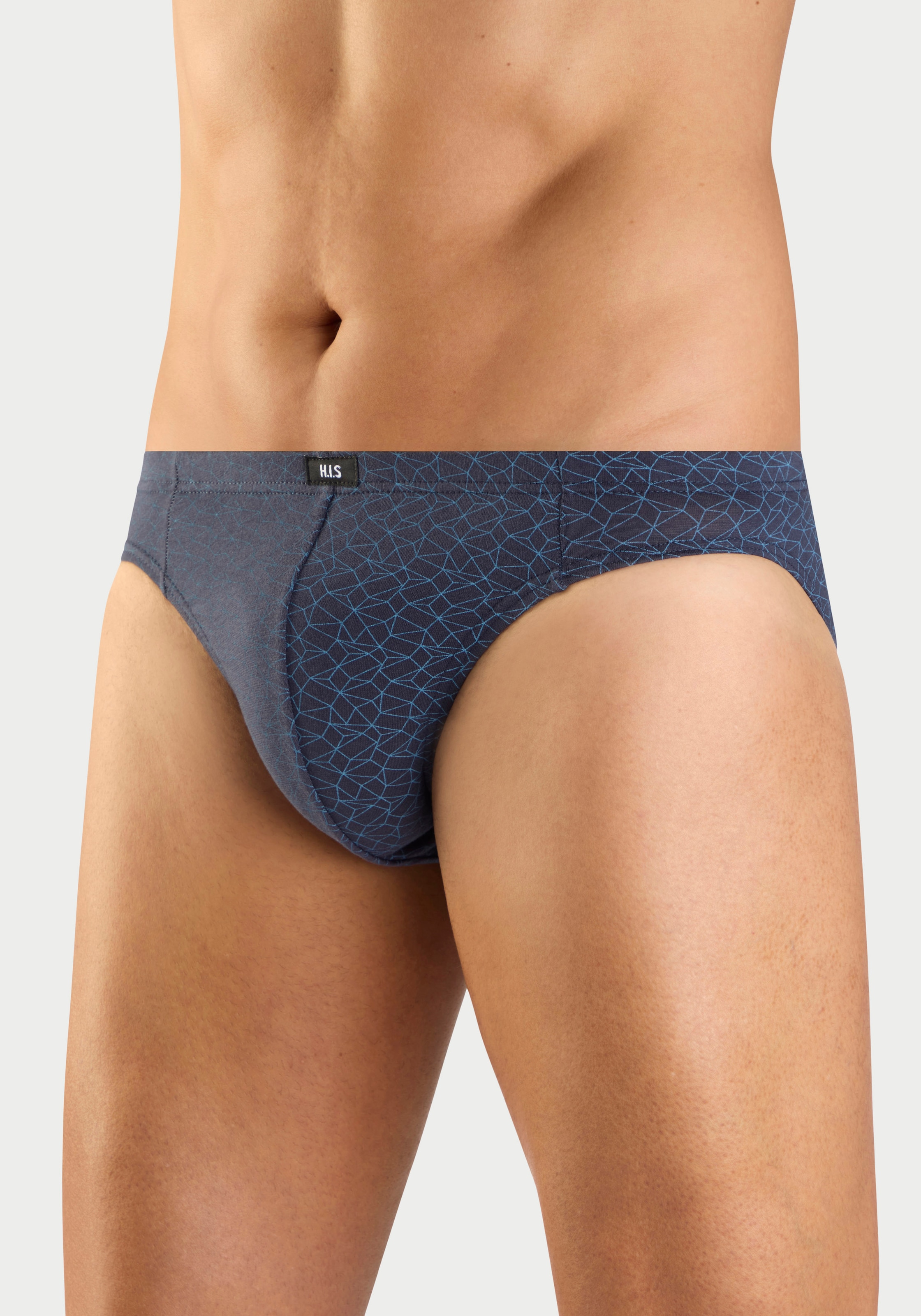 H.I.S Slip »Männer Unterhose« Packung, 10 Stk. in bedruckter Baumwollqualität