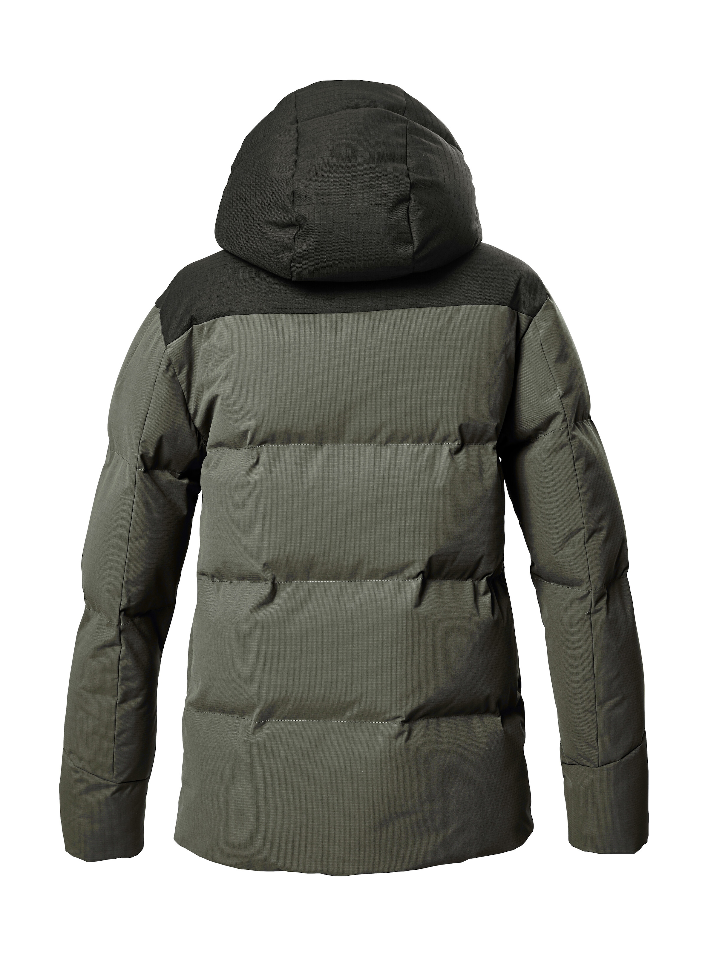 Killtec Steppjacke »KOW 376 BYS QLTD JCKT«, Wasserabweisende Jacke mit Kapuze, Kinnschutz und Colourblock-Design