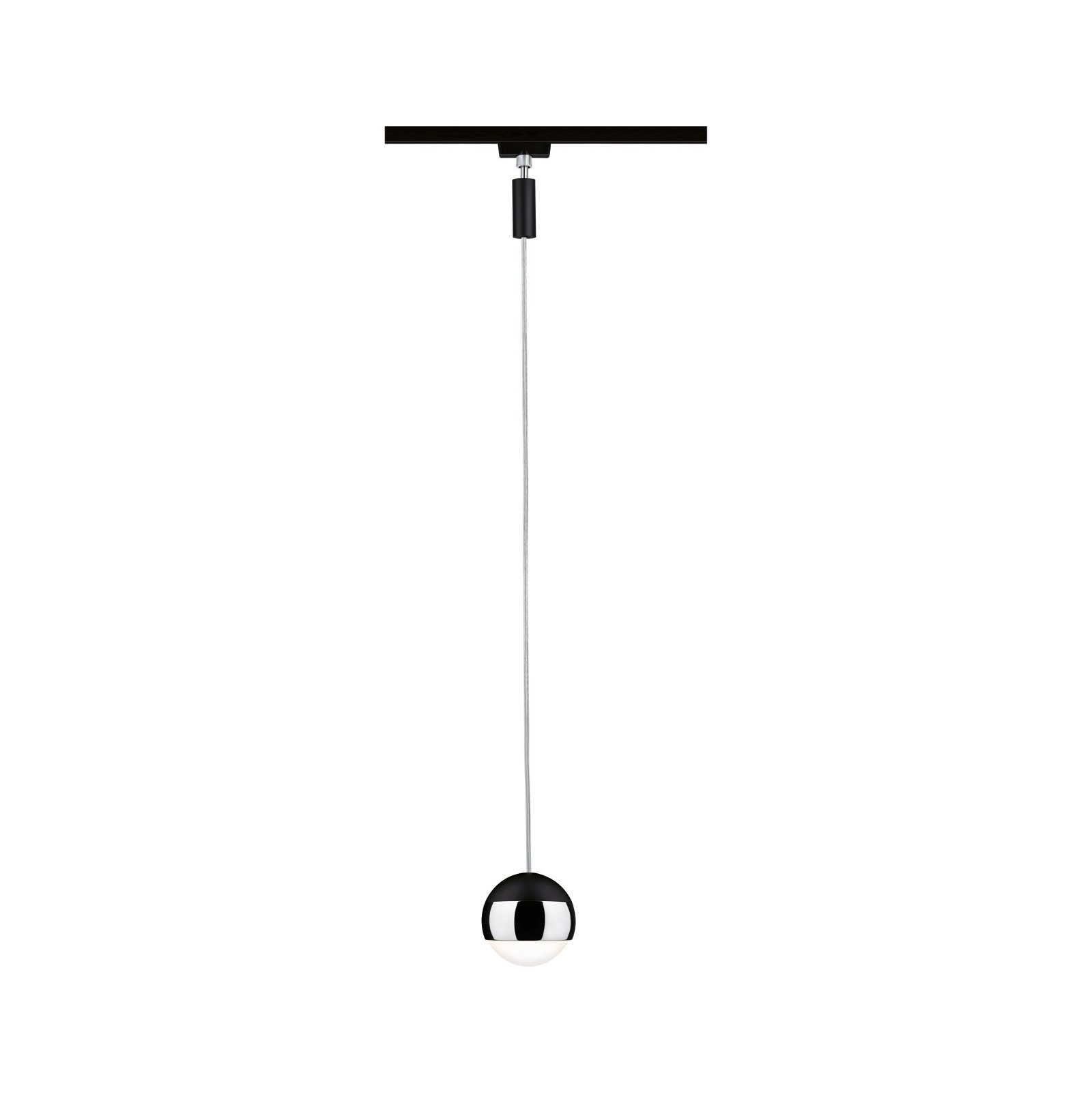 Paulmann Schienensystem-Leuchten »URail Pendel Capsule II 400lm 6,3W 2700K 230V Schwarz matt, Chrom«, dimmbar