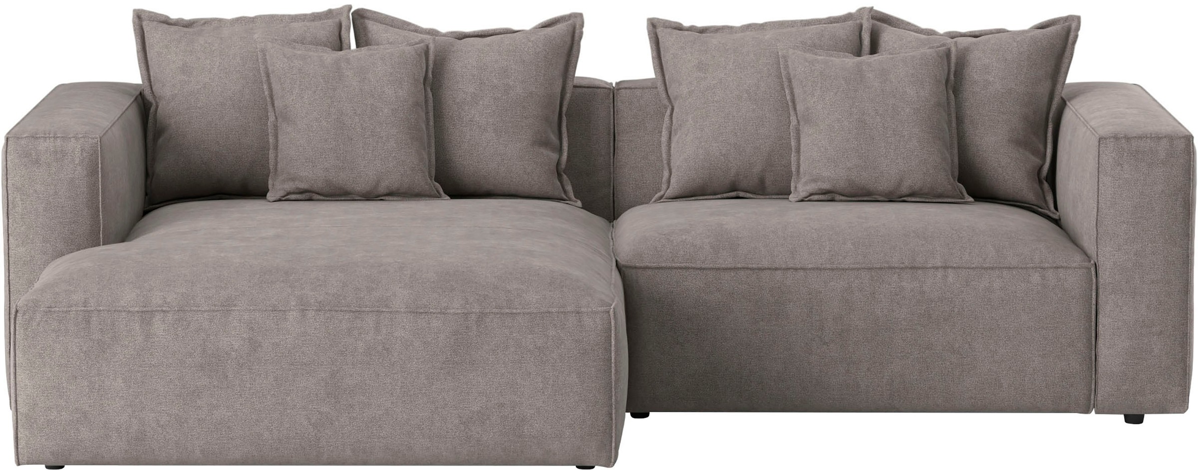 INOSIGN Ecksofa »Cowboy L-Form«, mit 6 Kissen, kubisches Sofa