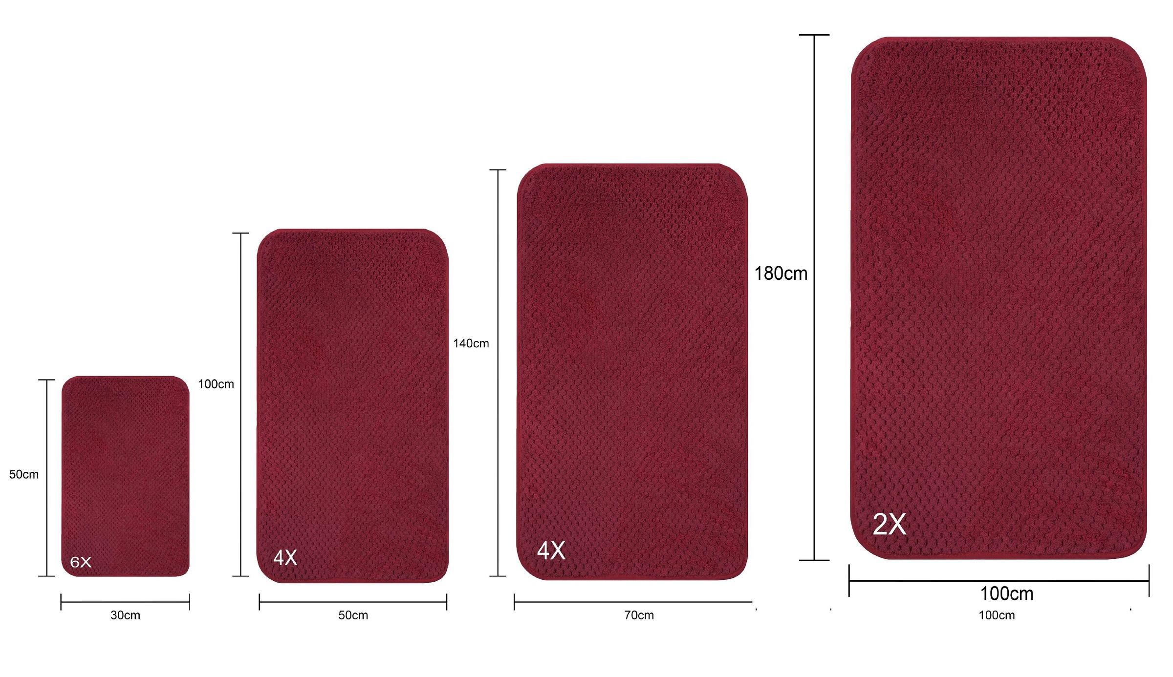 OTTO home Handtücher »Parris, diverse Größen, ideal als Sporthandtuch, Reisehandtuch« sehr leicht, kompakt, schnelltrocknend, Mikrofaser, mit Waffelmuster