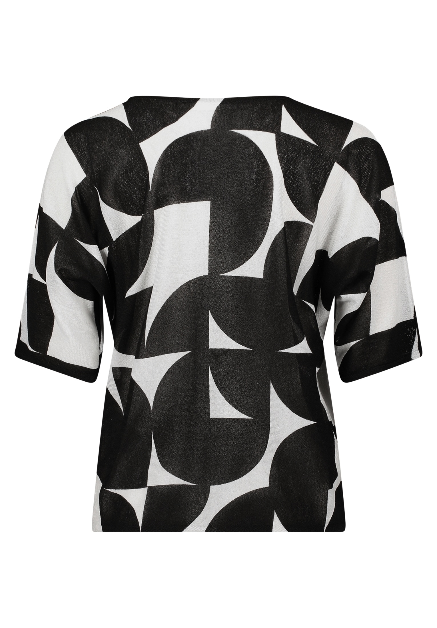 Betty&Co Rundhalspullover »Feinstrickpullover mit Print«