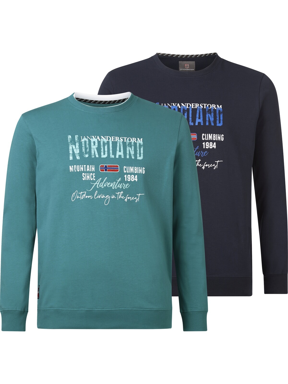 Jan Vanderstorm Sweatshirt »Doppelpack Sweatshirt BOTU«