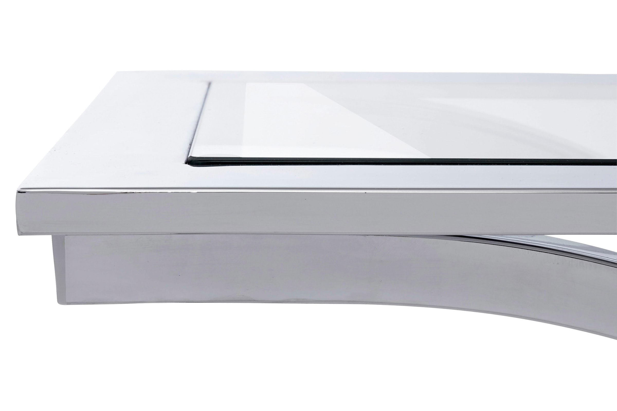 Guido Maria Kretschmer Home&Living Couchtisch »Ballum, TOPSELLER!«, mit edlem Metallgestell und Glasplatte, Breite 120 cm