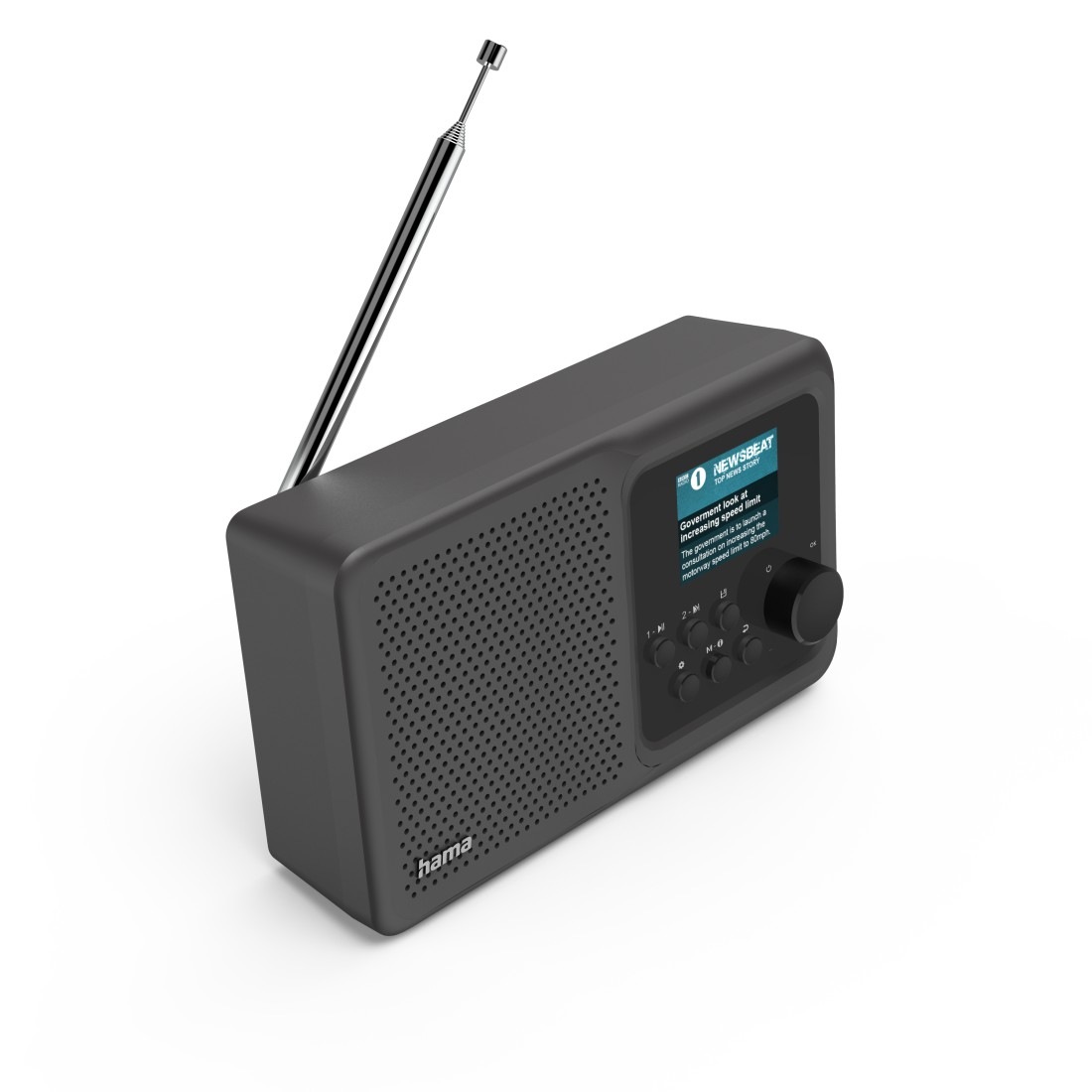 Hama Digitalradio (DAB+) »Digitalradio klein (Bluetooth, DAB+, CD, USB, MP3, AUX, tragbar, Akku)«, (Bluetooth Digitalradio (DAB+)-Internetradio)