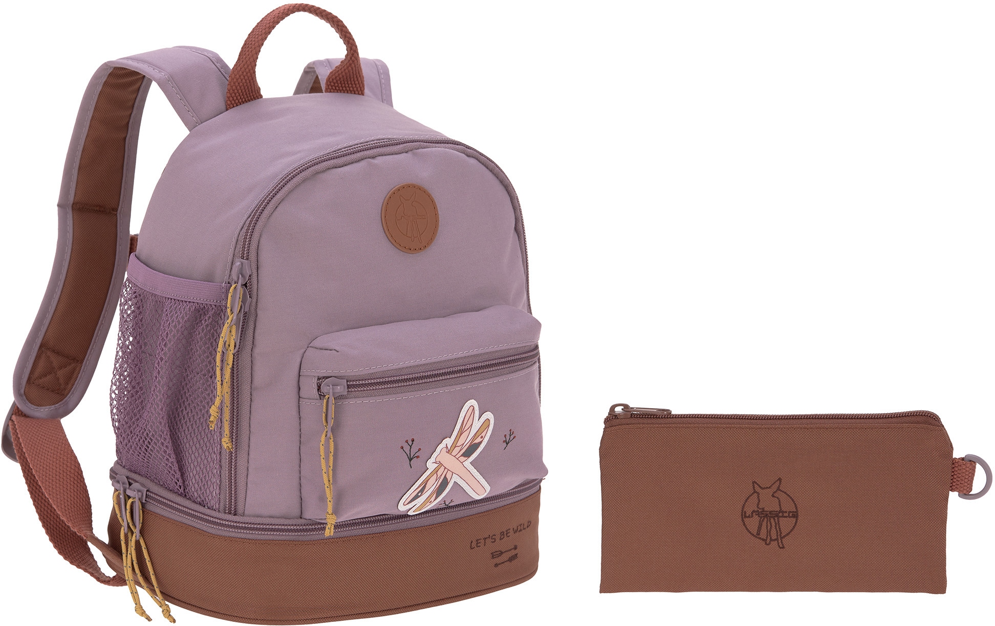 LÄSSIG Kinderrucksack »Adventure, Floureszierende Mini bei PETA-approved vegan Backpack«, Flächen, OTTO Dragonfly