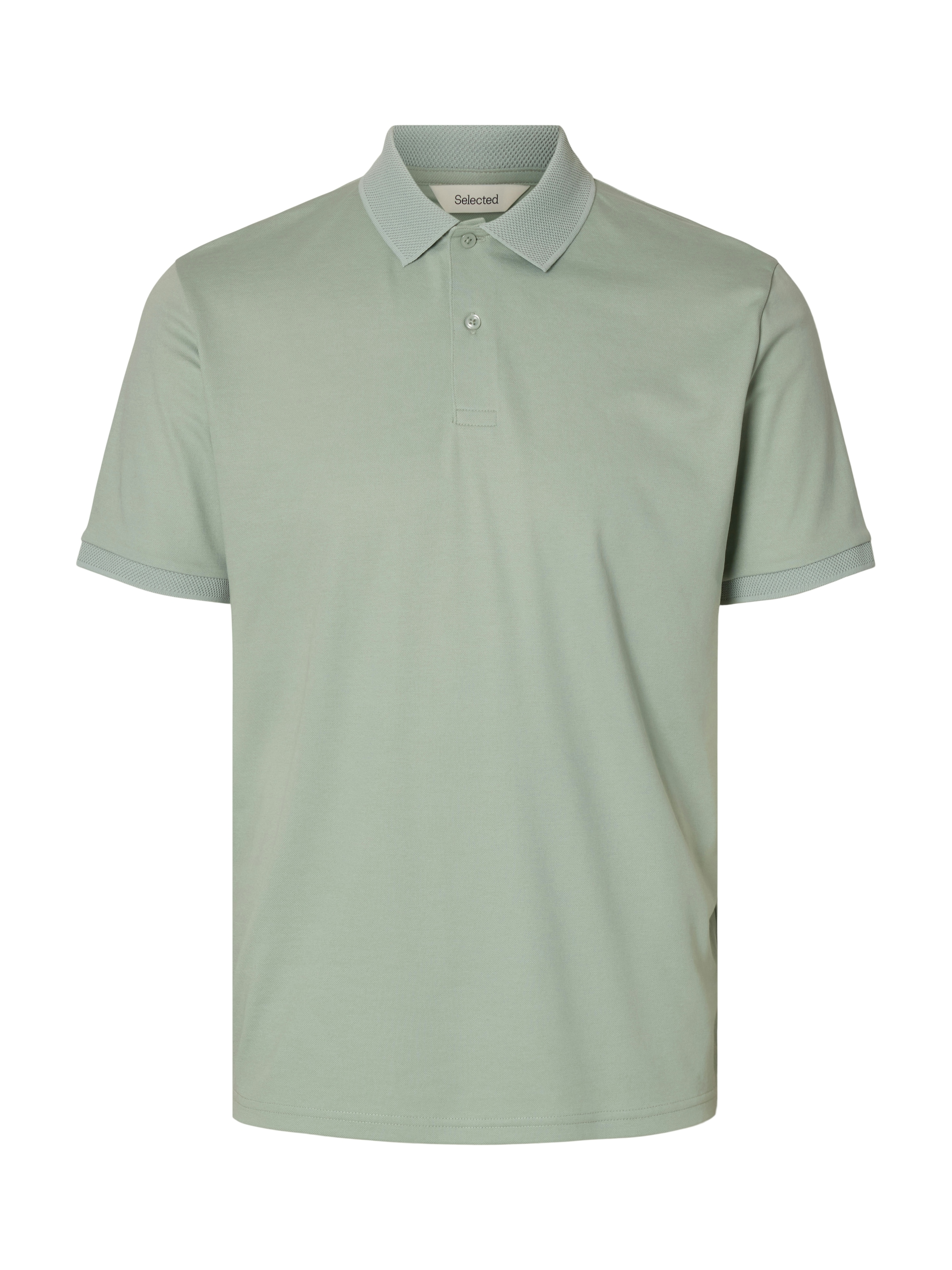 SELECTED Poloshirt »SLHFAVE BUTTON SS POLO NOOS« Baumwollmischung, regular fit