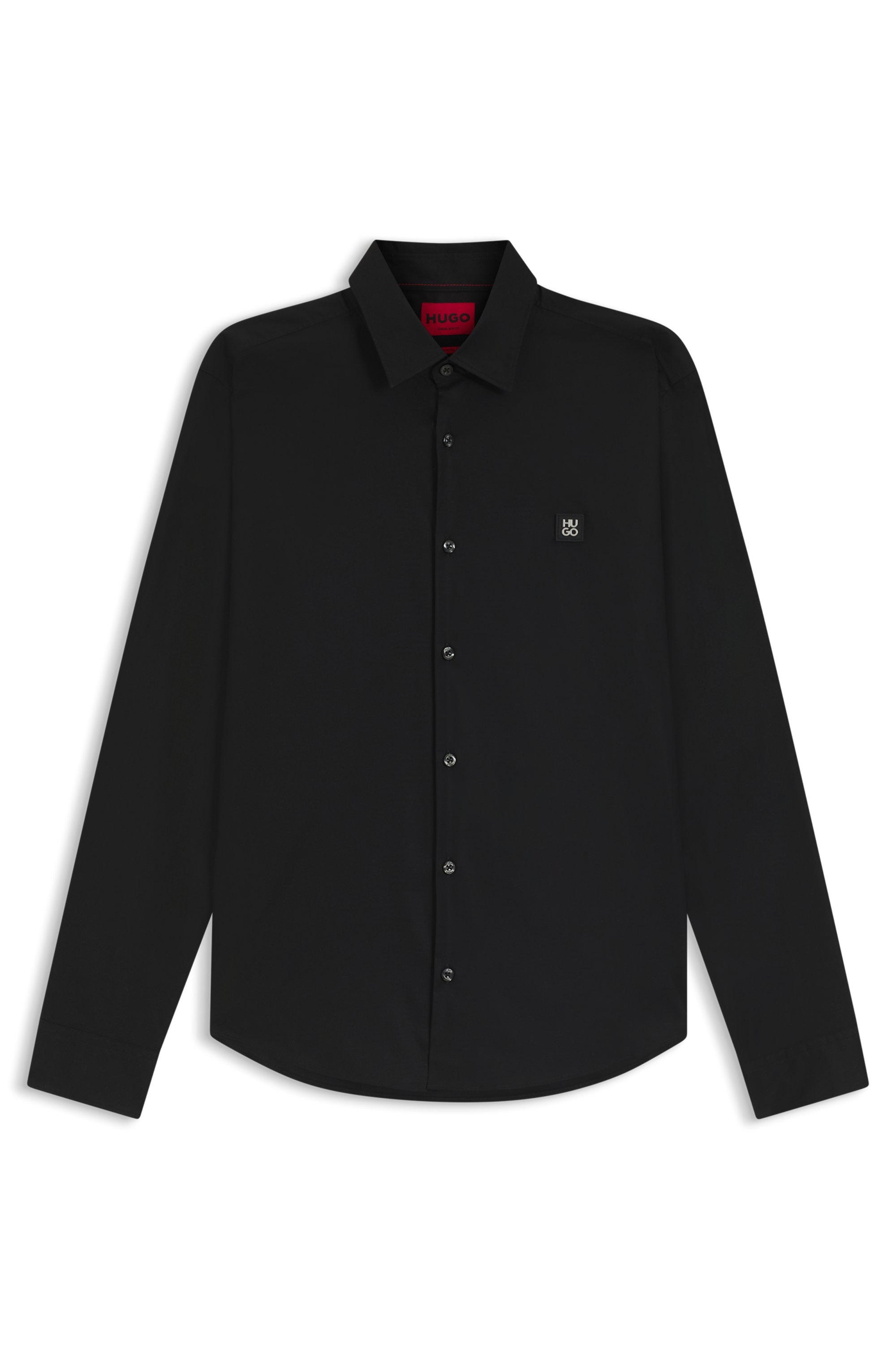 HUGO Businesshemd »Ermo« Kentkragen, Slim Fit, Baumwoll-Stretch