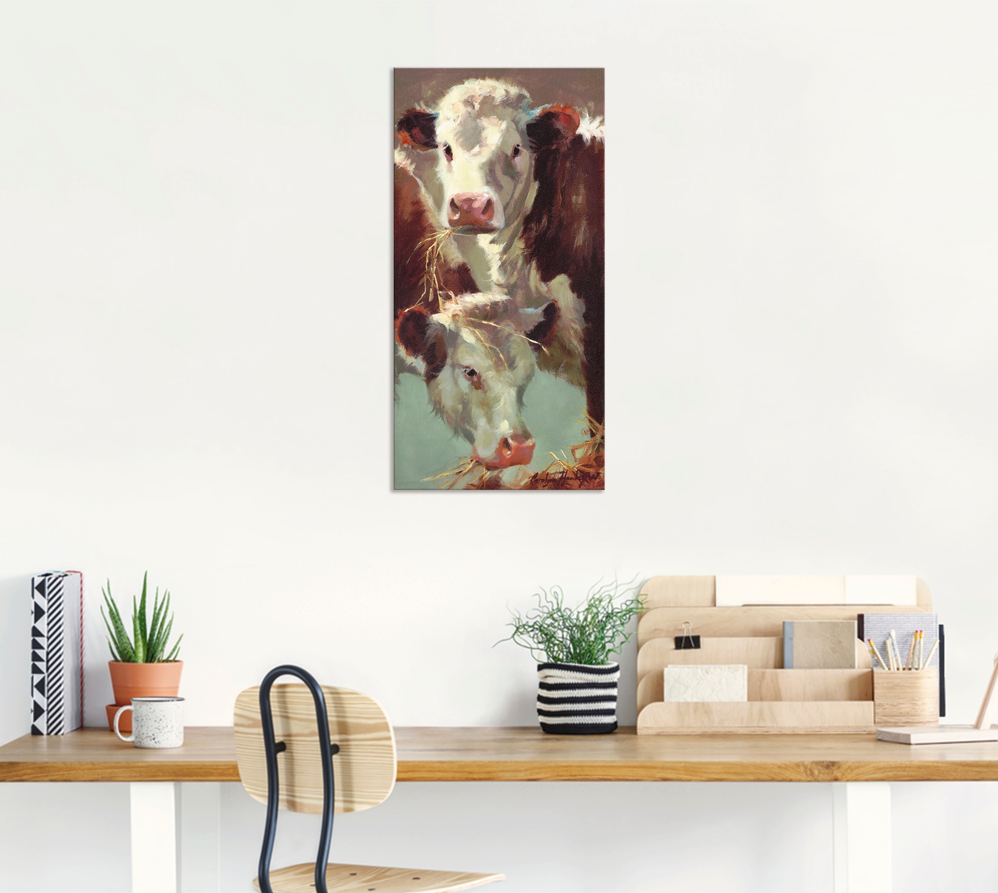 Artland Wandbild »Kauen und Schlucken«, Haustiere, (1 St.), als Alubild, Outdoorbild, Leinwandbild, Poster in verschied. Größen