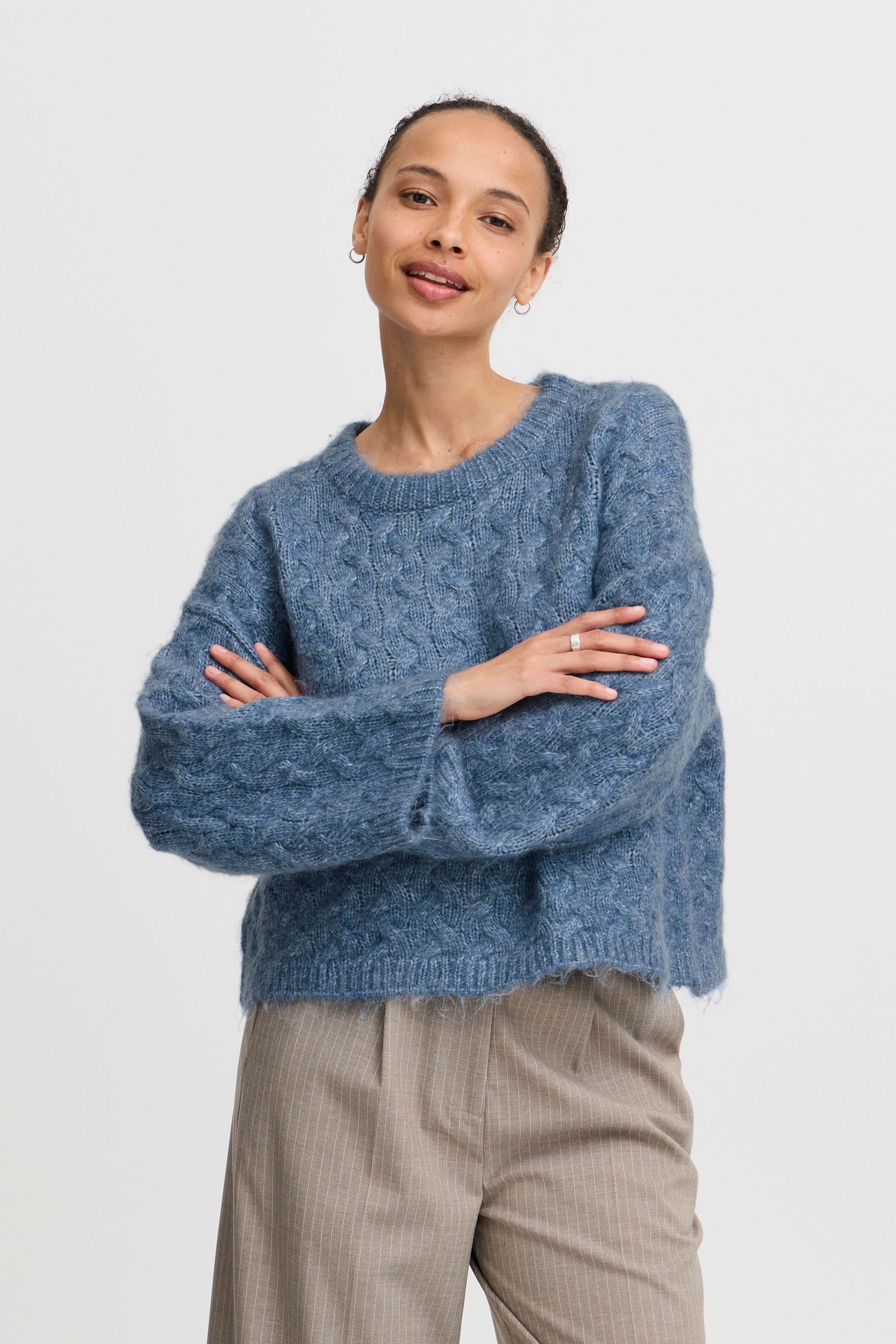 b.young Strickfleece-Pullover »Strickpullover BYOmhu«
