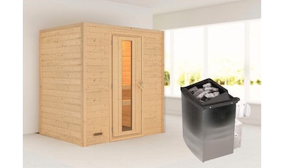 Sauna »"Sonja" mit Energiespartür 2 Ofen 9 kW integr. Strg«