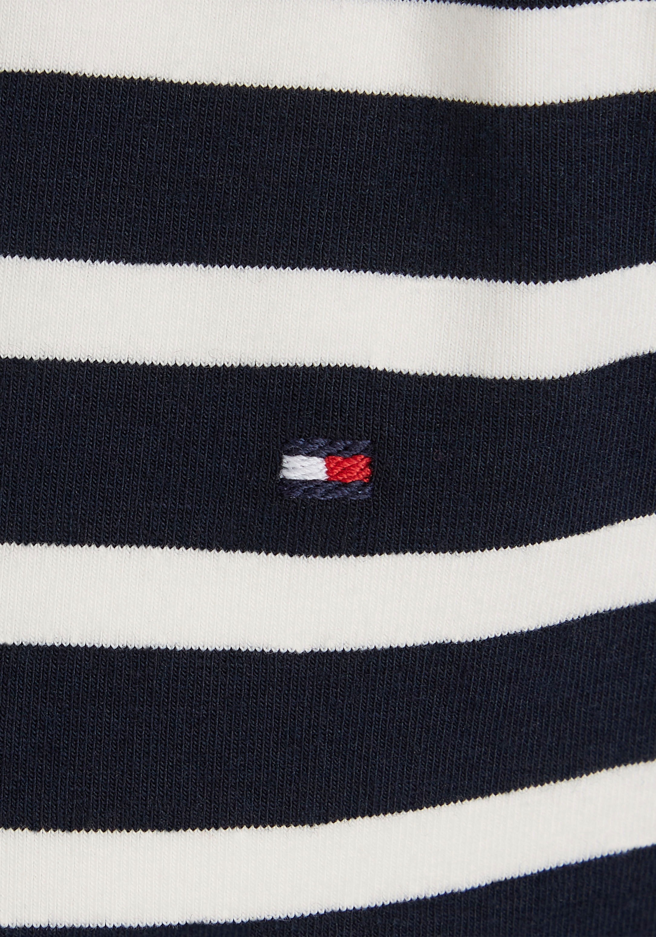 Tommy Hilfiger T-Shirt »STRIPED RUFFLE SLEEVE TOP S/S«