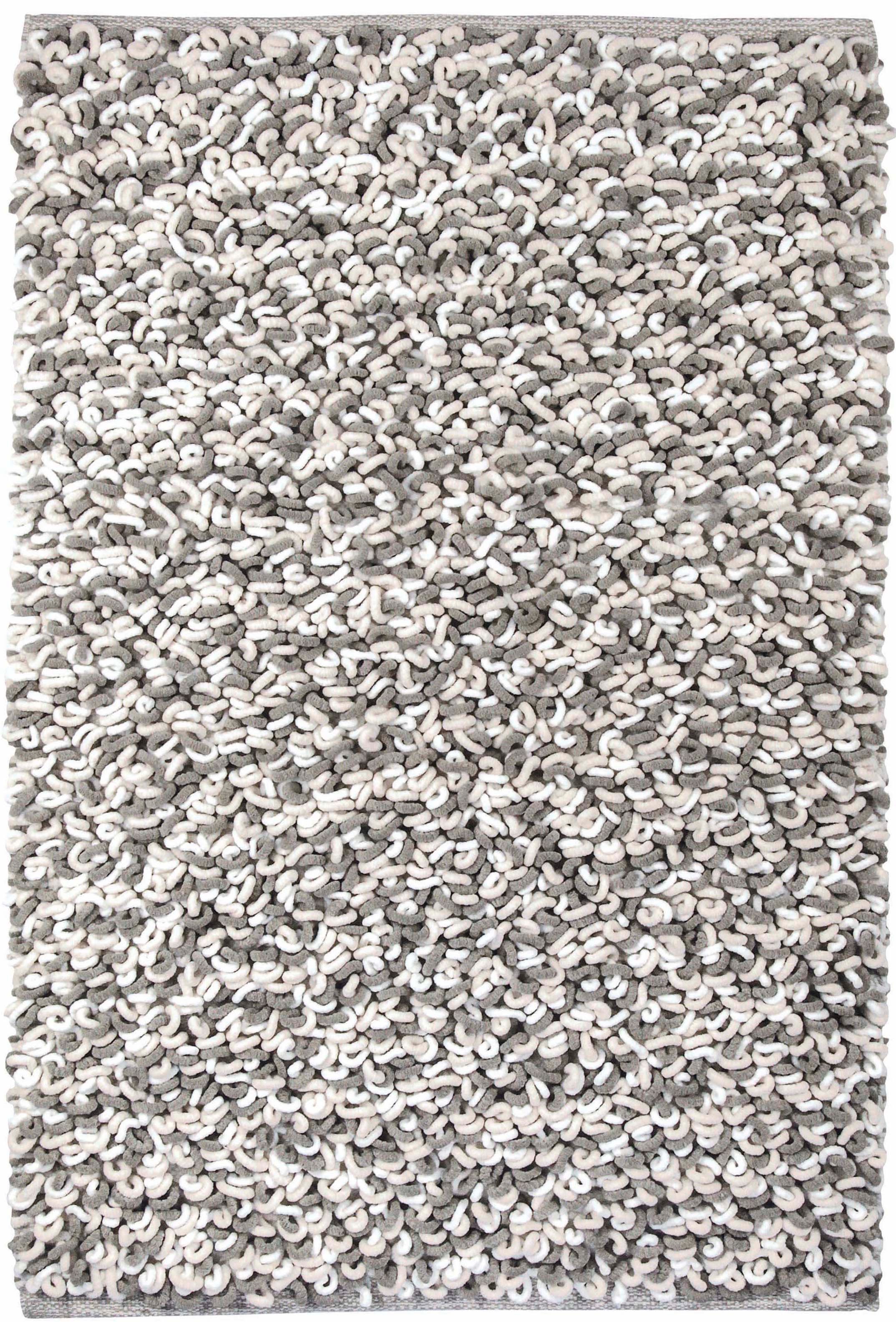 Kleine Wolke Badematte »Sling« Höhe 20 mm rutschhemmend beschichtet fußbodenheizungsgeeignet Badteppich, handgefertigt, 2 farbige Schlingenoptik