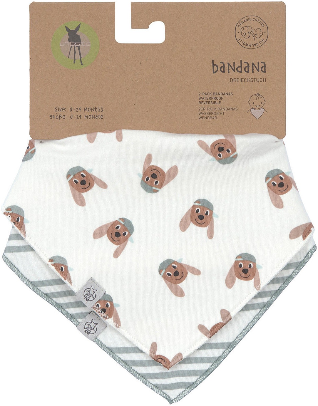 LÄSSIG Dreieckstuch »Tiny Team Dog« 2 Stk. für Babys