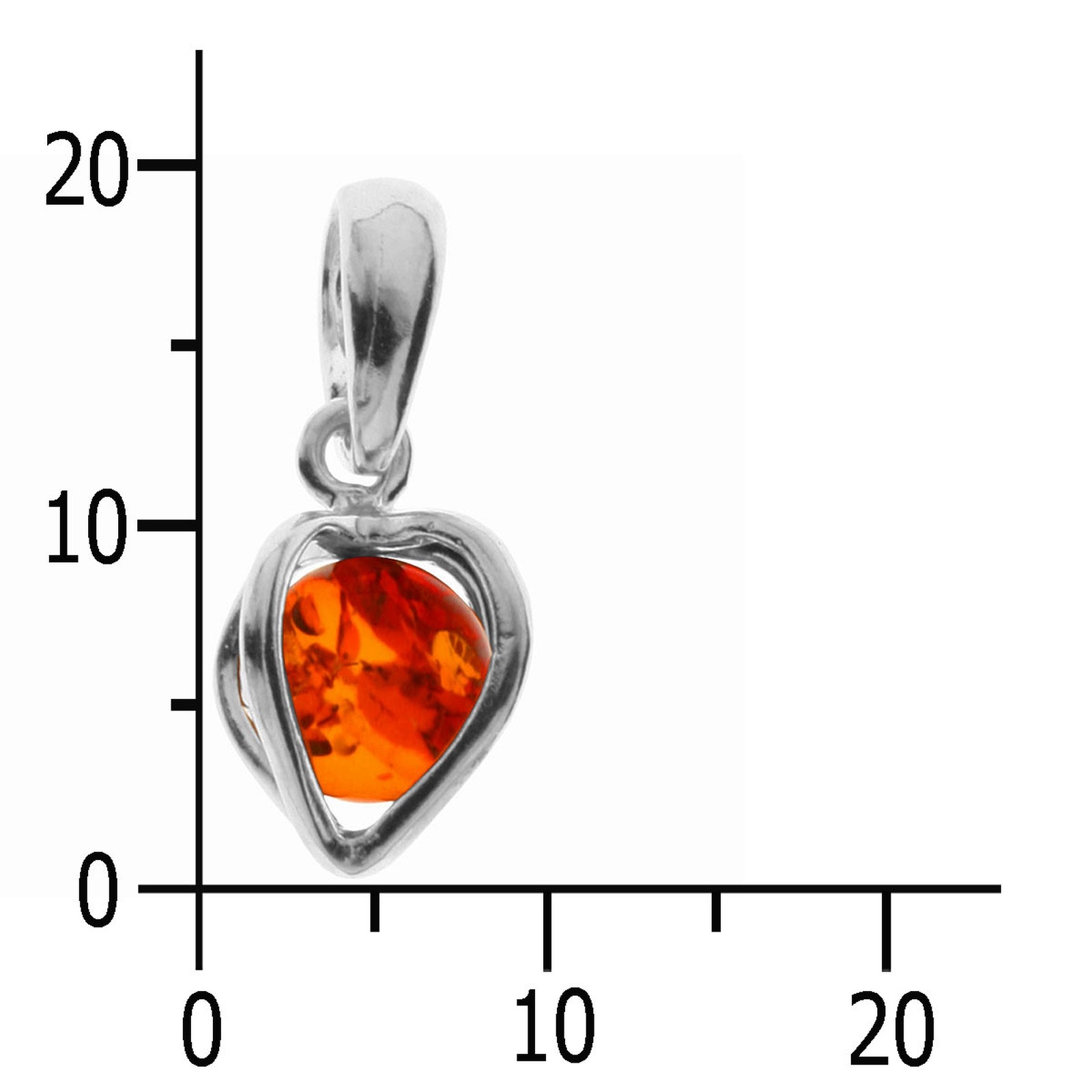 OSTSEE-SCHMUCK Kettenanhänger »- Finnja - Silber 925/000 - Bernstein«