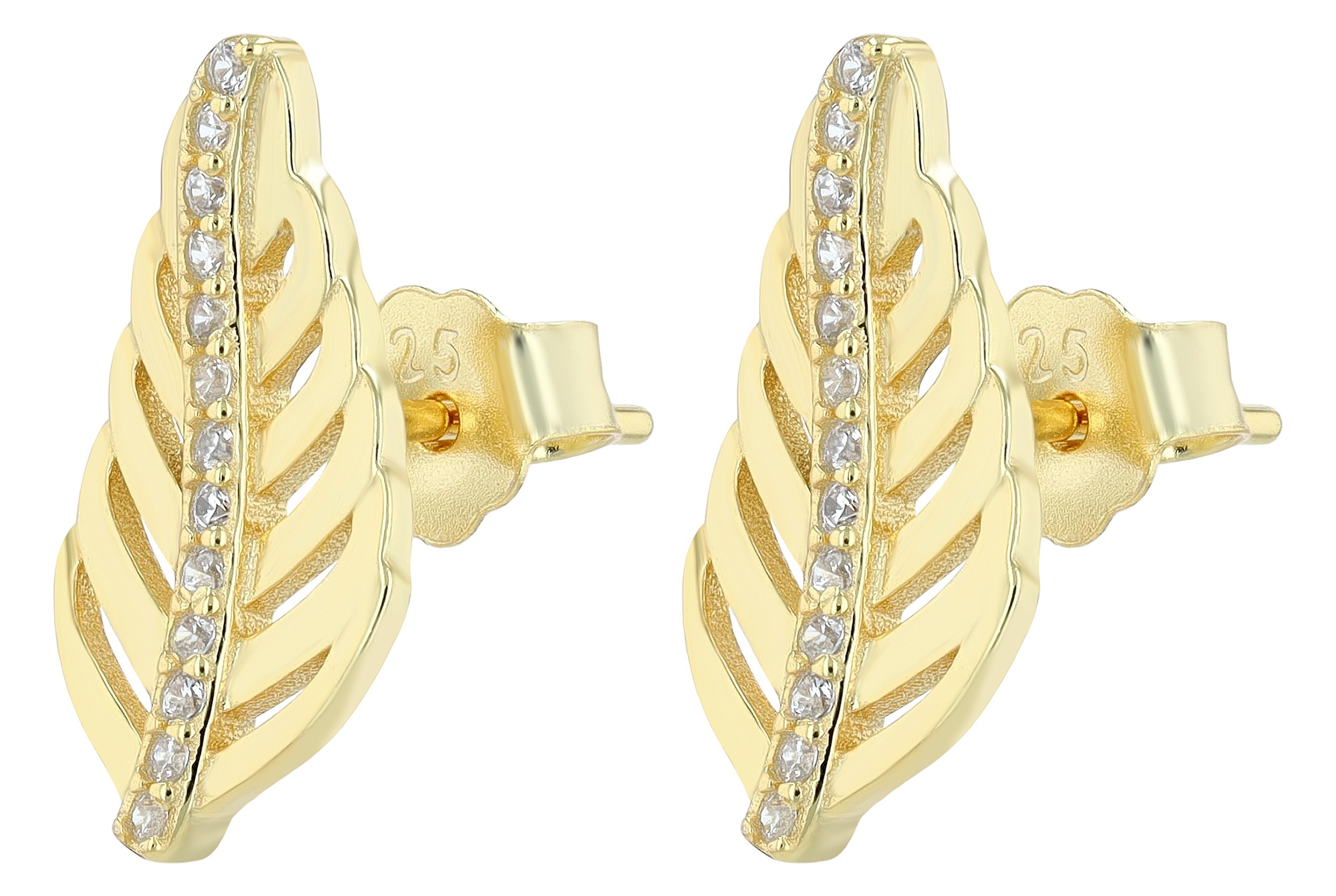 Adelia´s Paar Ohrstecker »Damen Ohrringe ¿ Ohrstecker aus 925 Silber mit Zirkonia«