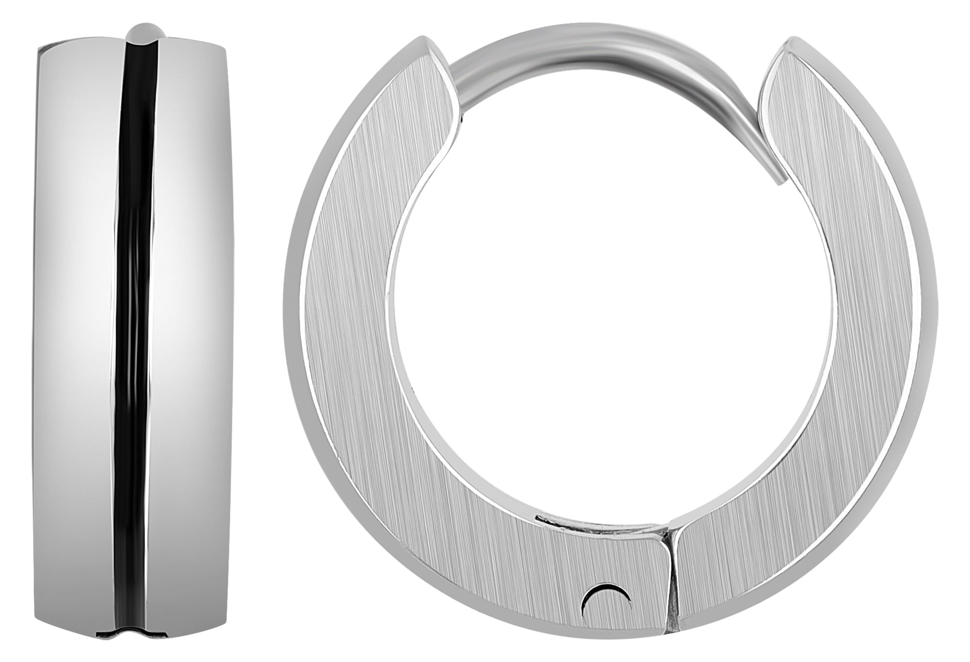 Adelia´s Paar Creolen »Unisex Ohrringe ¿ Creole aus Edelstahl«