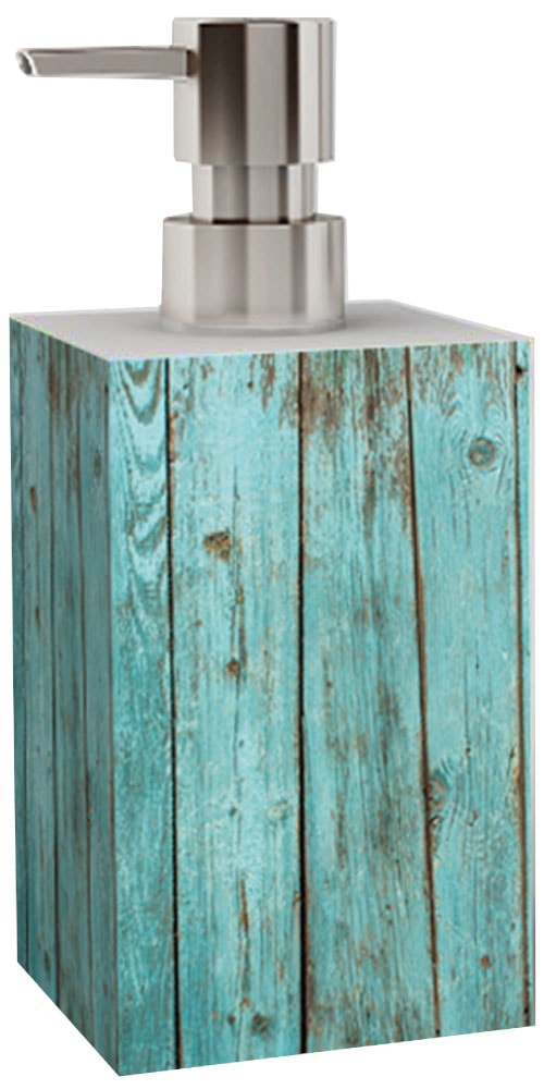 Sanilo Badaccessoire-Set »Lumber« bestehend aus WC-Sitz, Badteppich, Stöpsel, Seifenspender, WC-Bürste