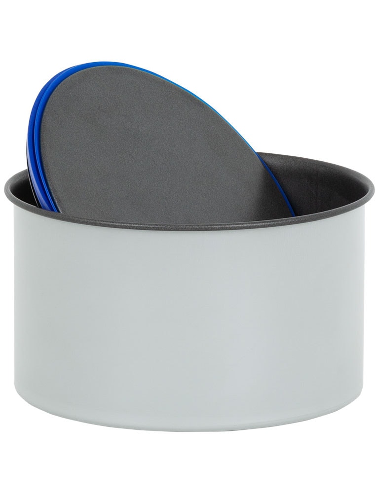 CHG Kuchenblech »15er PushPan, Backform aus Feinblech«, Metall-Silikon, (1 St.), patentierte Silikondichtung, 100 % auslaufsicher, Made in Europe