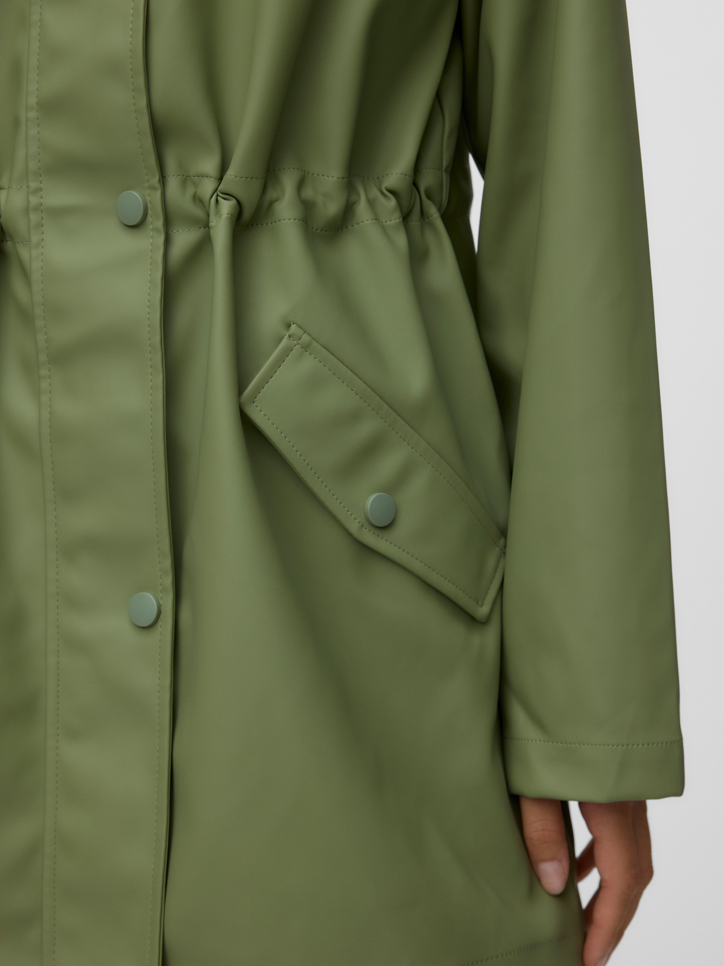 Vero Moda Regenjacke »VMMALOU COATED JACKET« mit Kapuze wasserabweisende Beschichtung