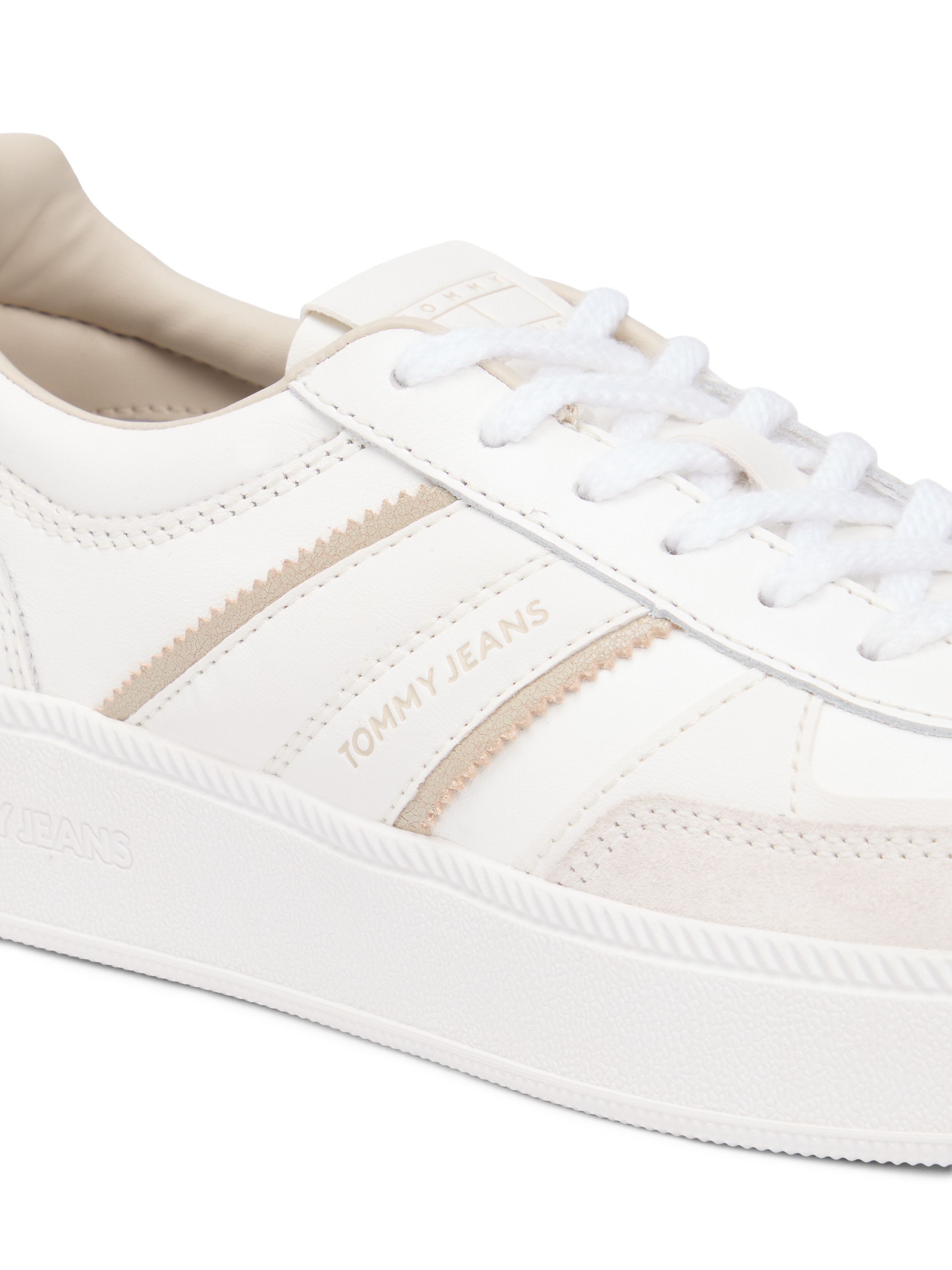 Tommy Jeans Plateausneaker »THE GREENWICH EDGE FLATFORM«  , Freizeitschuh, Halbschuh, Schnürschuh mit Logoschriftzug