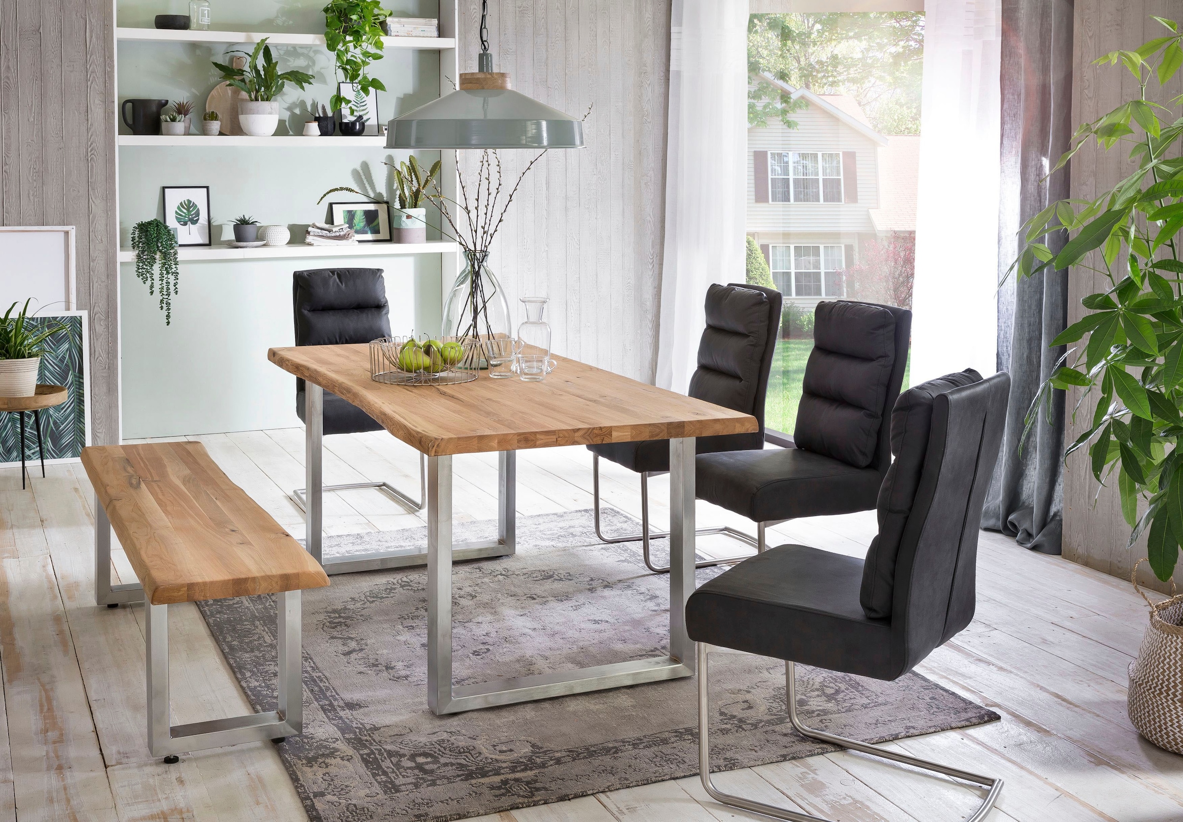 Home affaire Bank »Tristan«, aus Massivholz Eiche