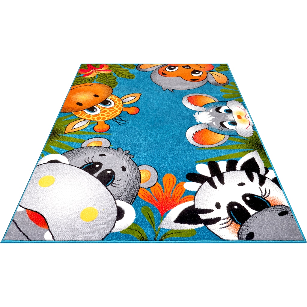 HANSE Home Teppich »Jungle Crew«, rechteckig, Farbenfrohes Design, Spielunterlage, Tiere