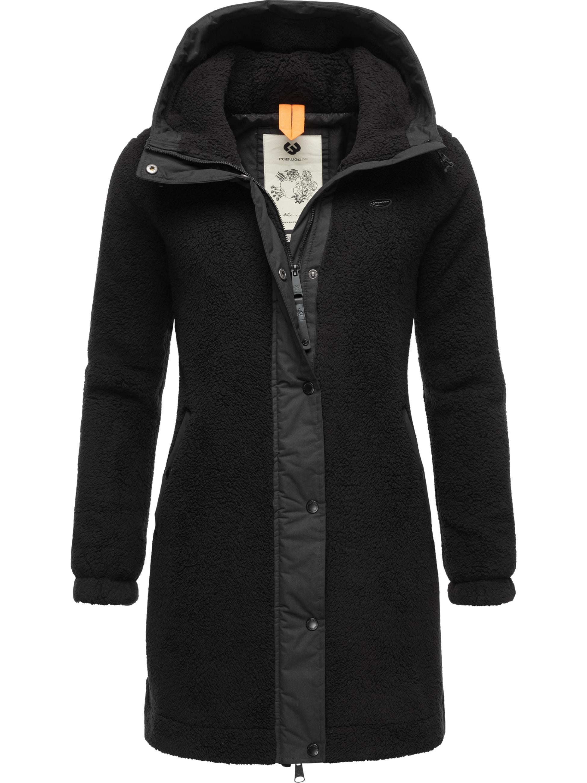 Ragwear Outdoorjacke »Übergangsjacke Cousy«, mit Kapuze, flauschige Übergangsjacke mit Teddyfell und Kapuze