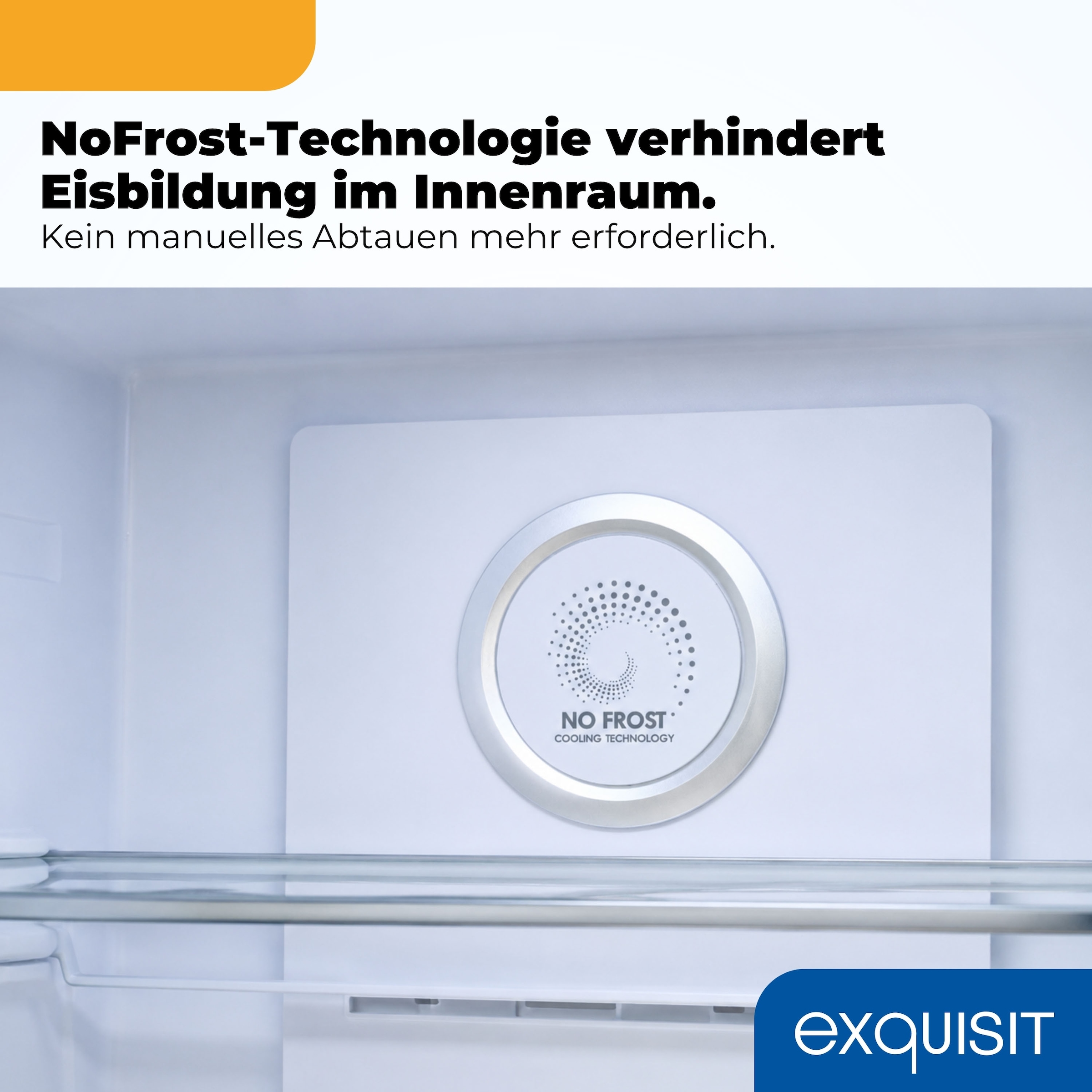 exquisit Gefrierschrank »GS295-NF-H-040C weiss« 185 cm hoch 60 cm breit Viel Platz, starke Gefrierleistung & No Frost für eisfreies Gefrieren
