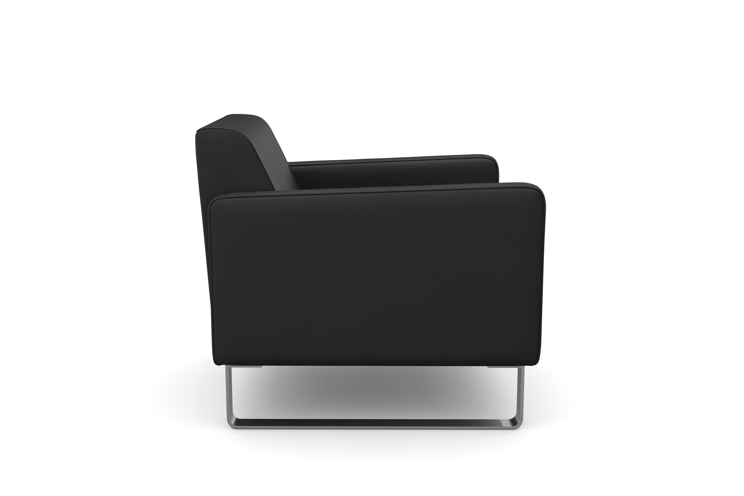 machalke® Sessel »single«, Ledersessel mit Metallkufen