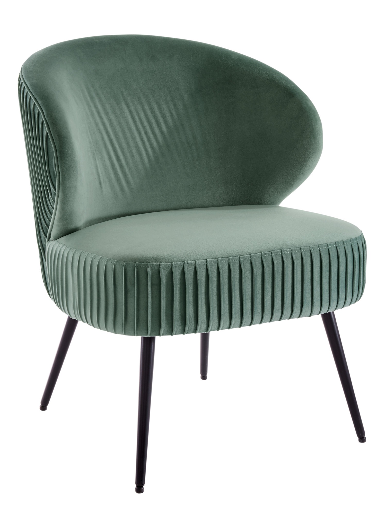 Sessel mit in Falten gelegtem Design