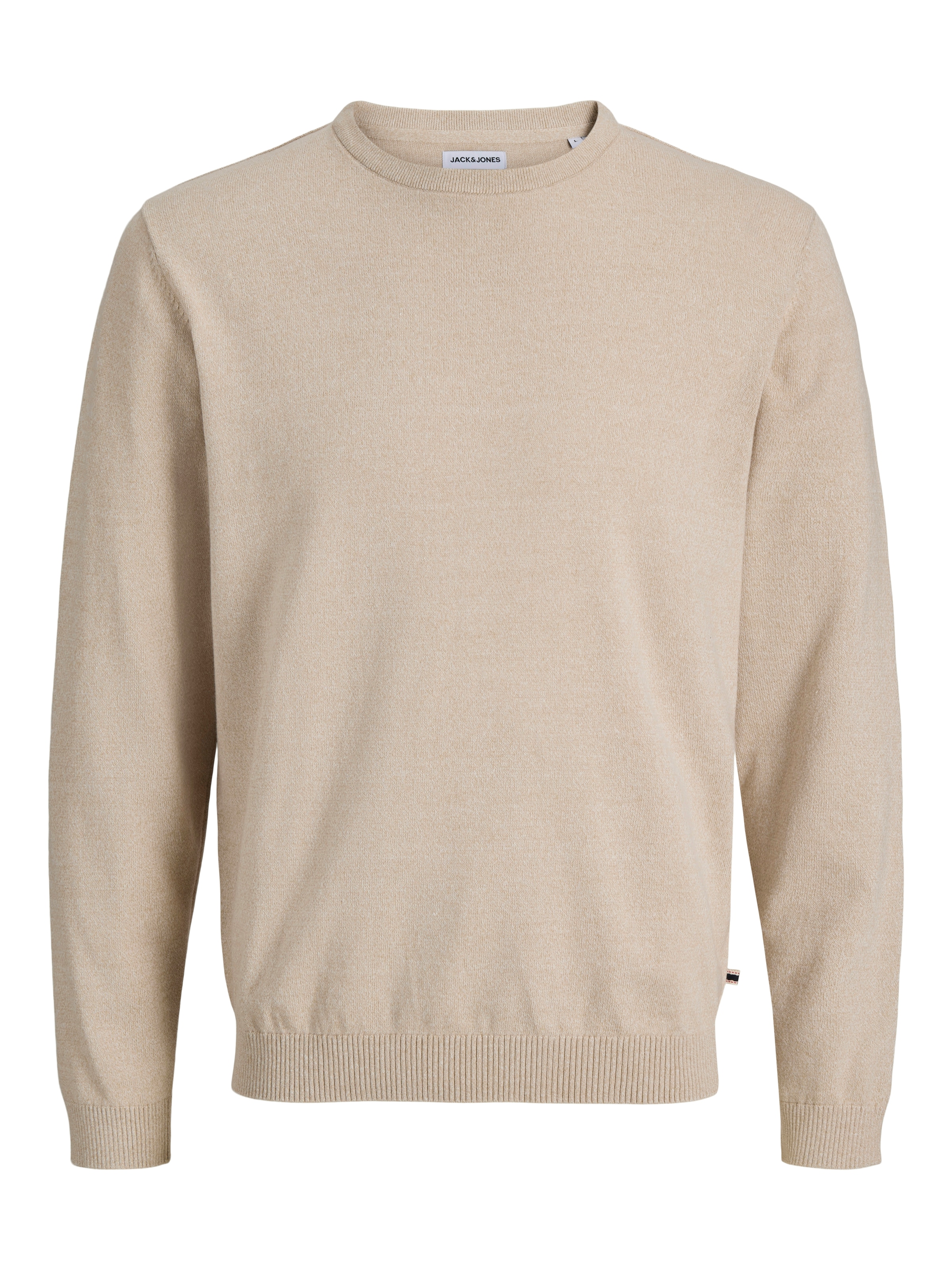Jack & Jones Rundhalspullover »JJEBASIC KNIT CREW NECK NOOS« Baumwolle, regular fit