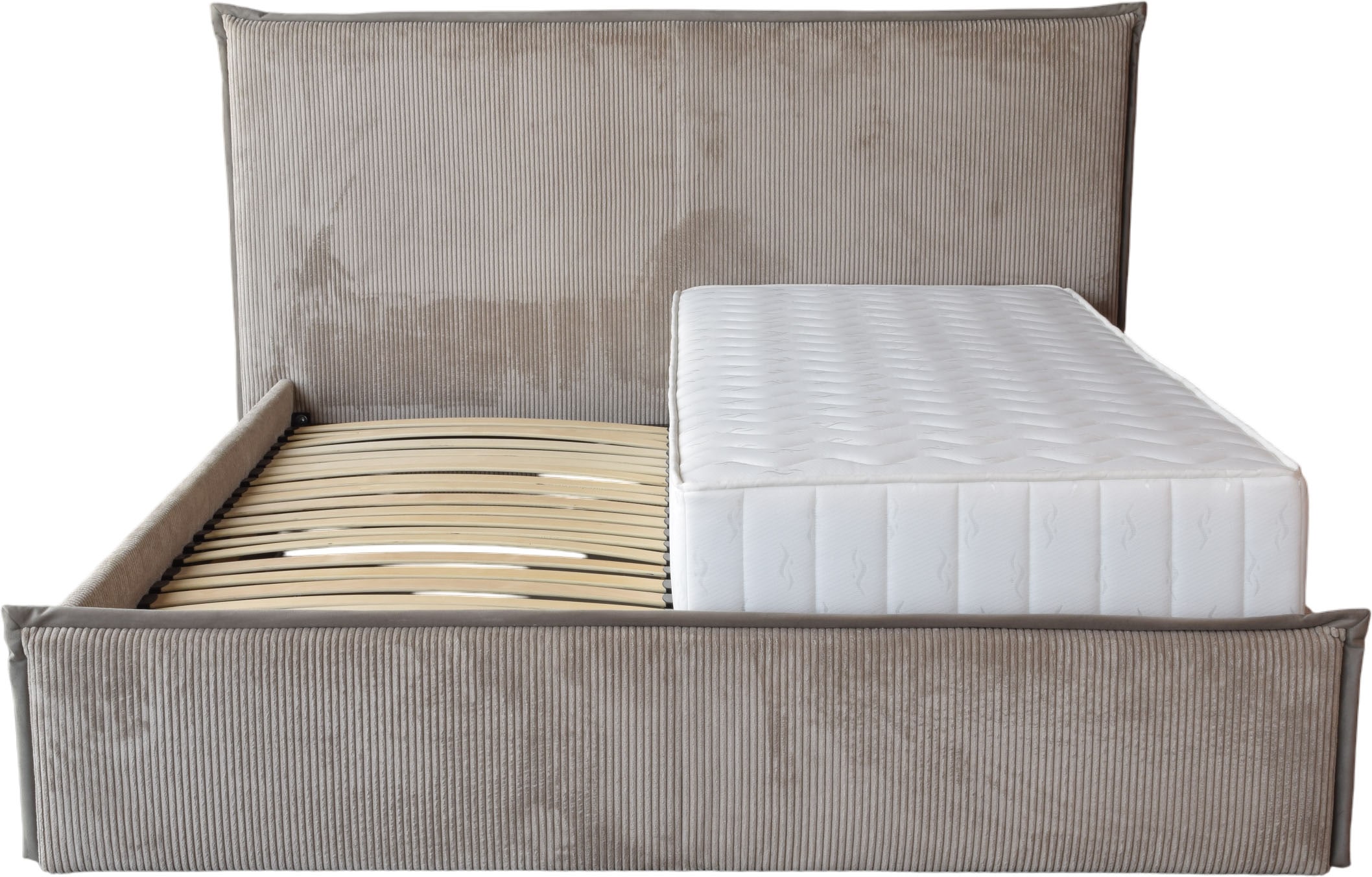 COLLECTION AB Polsterbett »Marla erhältlich in der Breite 180x200cm, mit Cordstoff bezogen« wahlweise mit Lattenrost und King-Matratze (28cm)