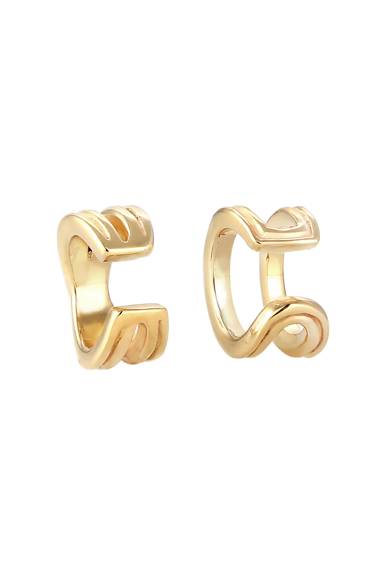 Elli Paar Ohrklemmen »Ohrringe Earcuff ohne Stein 925 Sterling Silber«