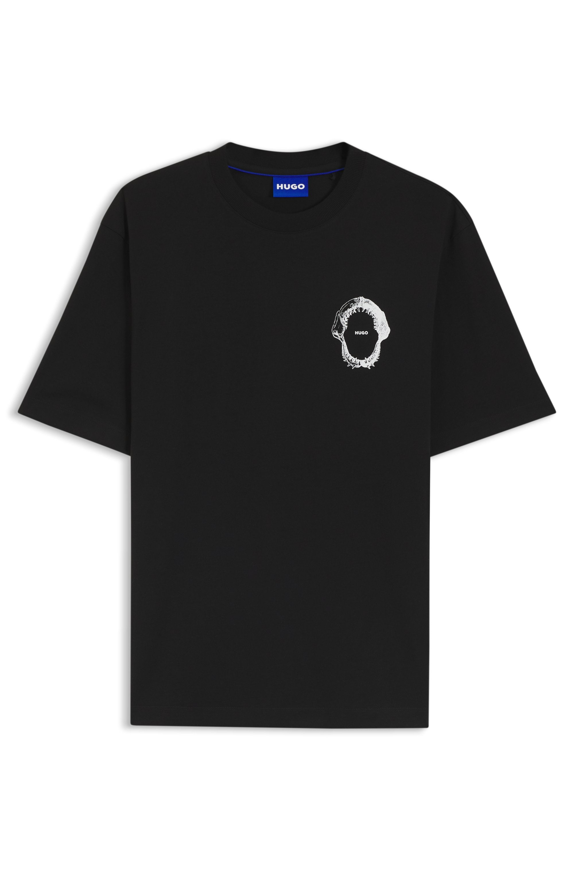 HUGO Blue T-Shirt Regular Fit, Rückdruck, Rundhalsausschnitt