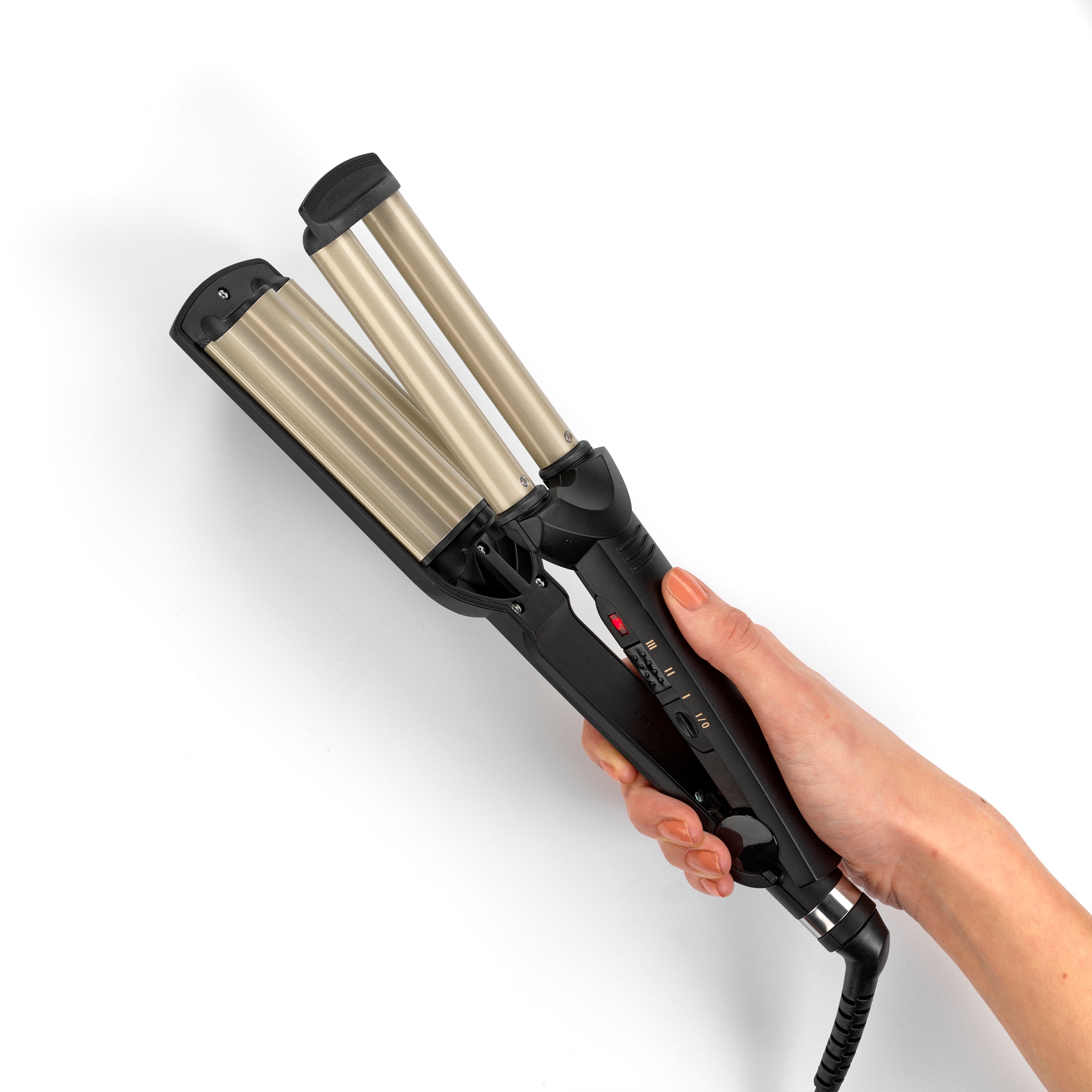 BaByliss Welleneisen »BaByliss Easy Waves Welleneisen mit Titan-Keramik, Lockenstab, C260E« Titanium-Keramik-Beschichtung Styler für Beachwaves und Wellen, 3 Temperaturstufen bis 200 °C