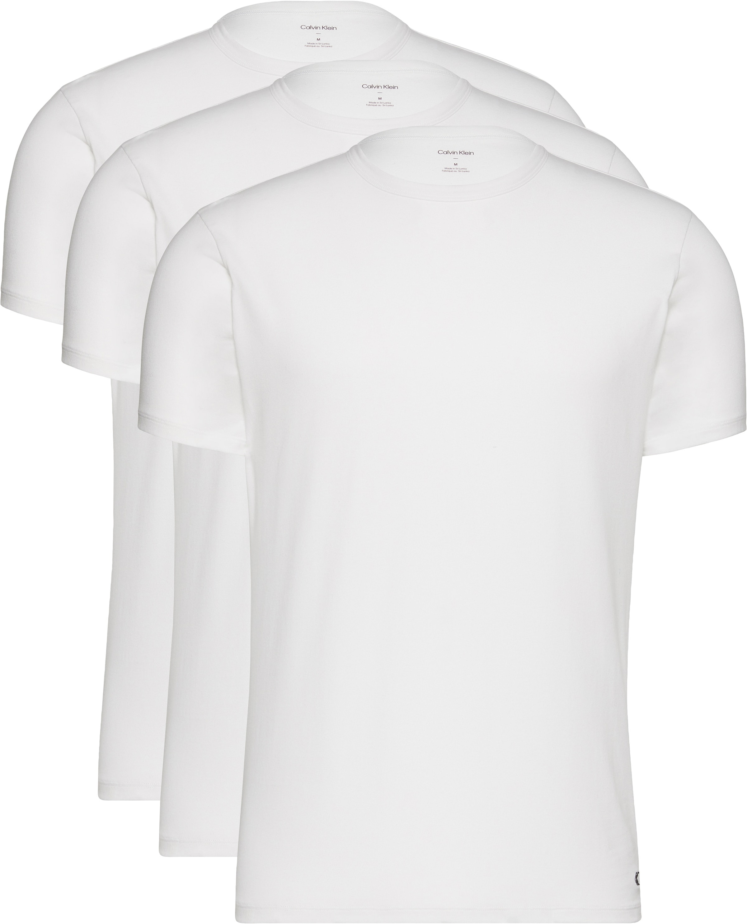 Calvin Klein Underwear T-Shirt »SHORT SLEEVE CREW NECK 3PK«, (Packung, 3 tlg., 3er-Pack), mit Logo am Saum