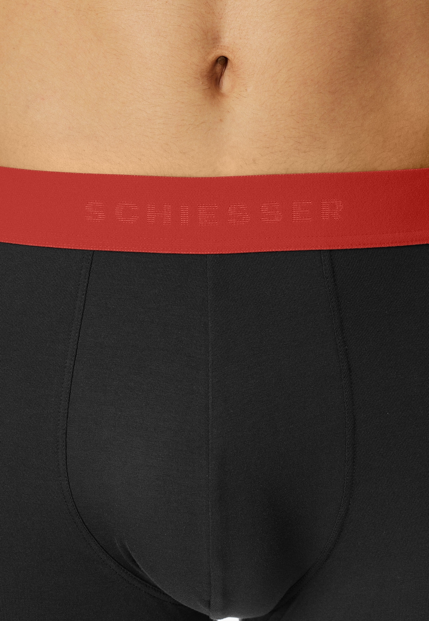 Schiesser Boxershorts »95/5 Multipacks« 3er Pack,  mit farblich abgesetztem, sportlichem Logo-Webgummibund