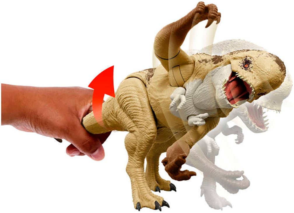 Mattel® Actionfigur »Jurassic World - Feature D-Rex« mit Beiß-Angriff und Brüllgeräusch