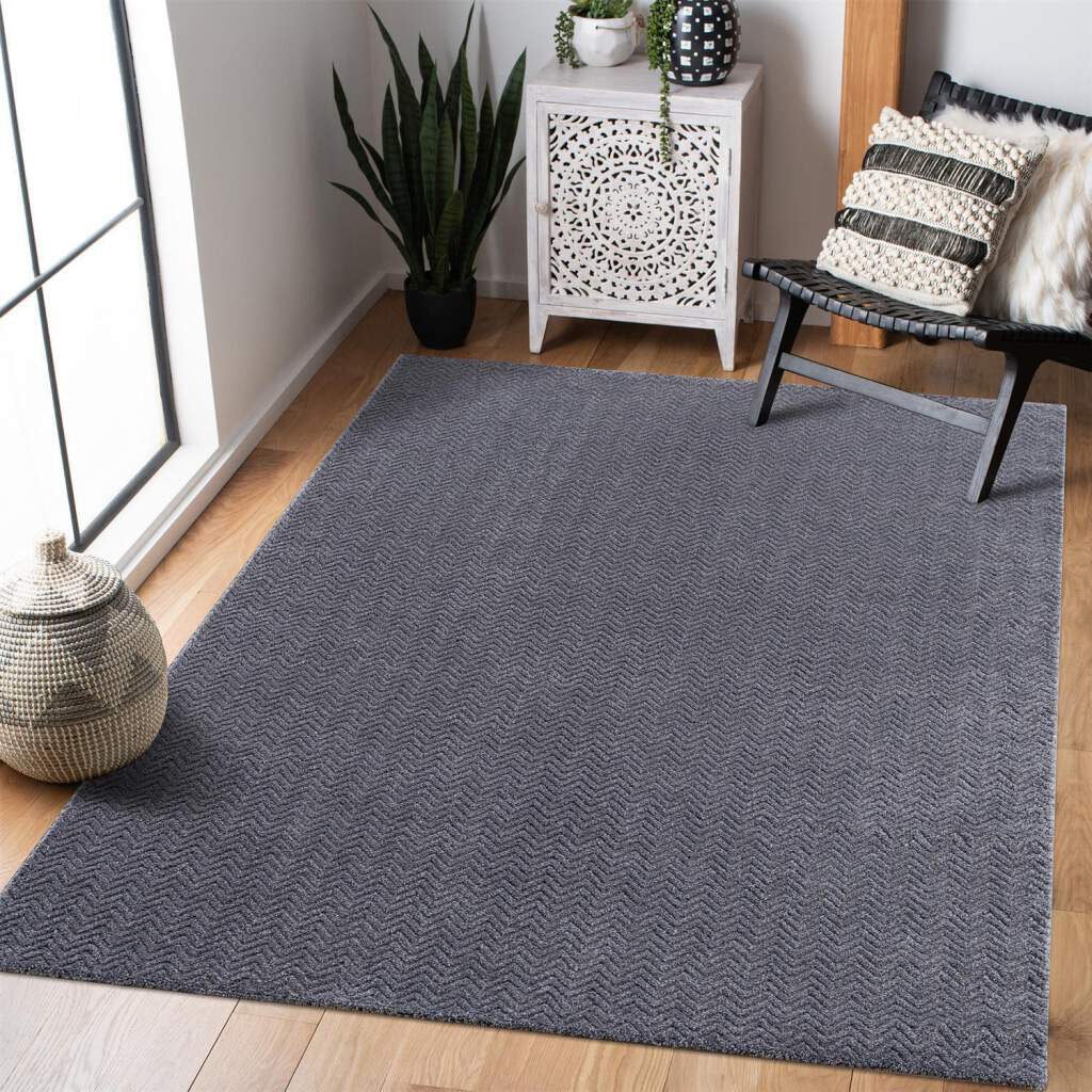 Carpet City Teppich »Fancy«, rechteckig, Kurzflor, Einfarbig, 3D-Optik,  Zickzack Look im OTTO Online-Shop