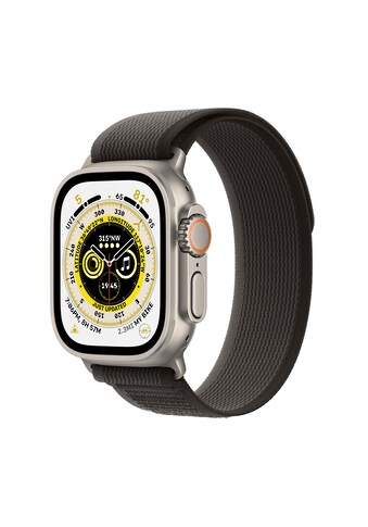 Apple Smartwatch »Ultra, GPS + Cellular, Titan, 49 mm mit Trailarmband, M/L«, (Watch OS) kaufen