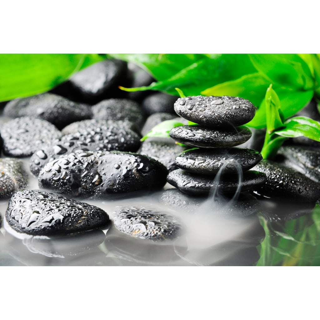 Papermoon Fototapete »Zen Basalt Stones«