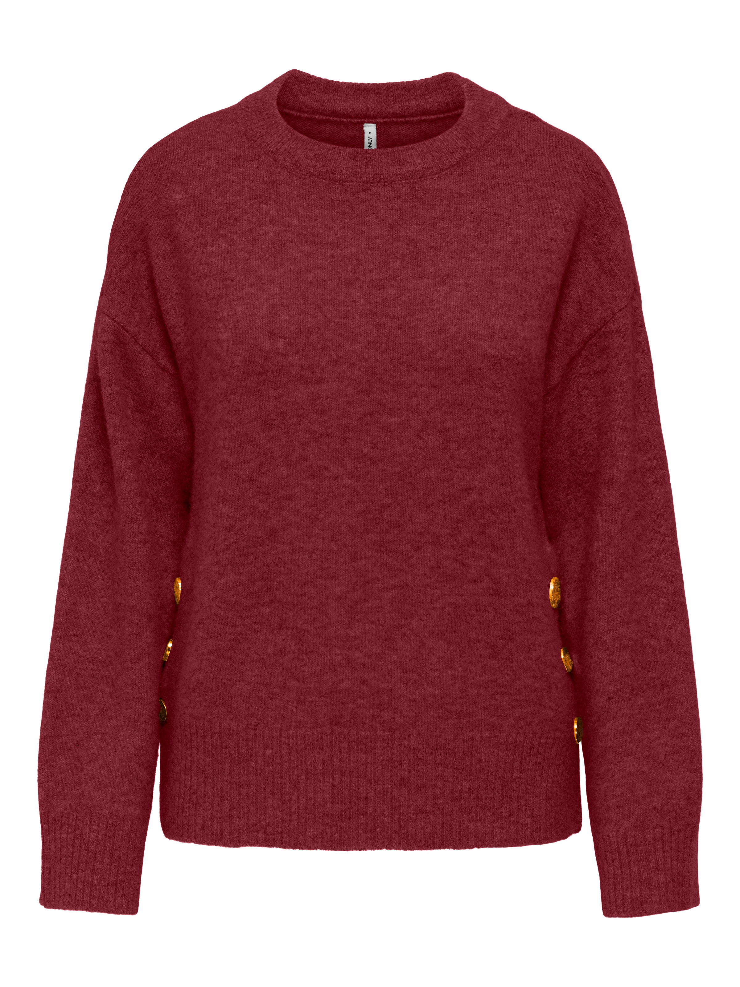 ONLY Strickpullover »ONLRENE LIFE LS BUTTON O-NECK CC KNT«