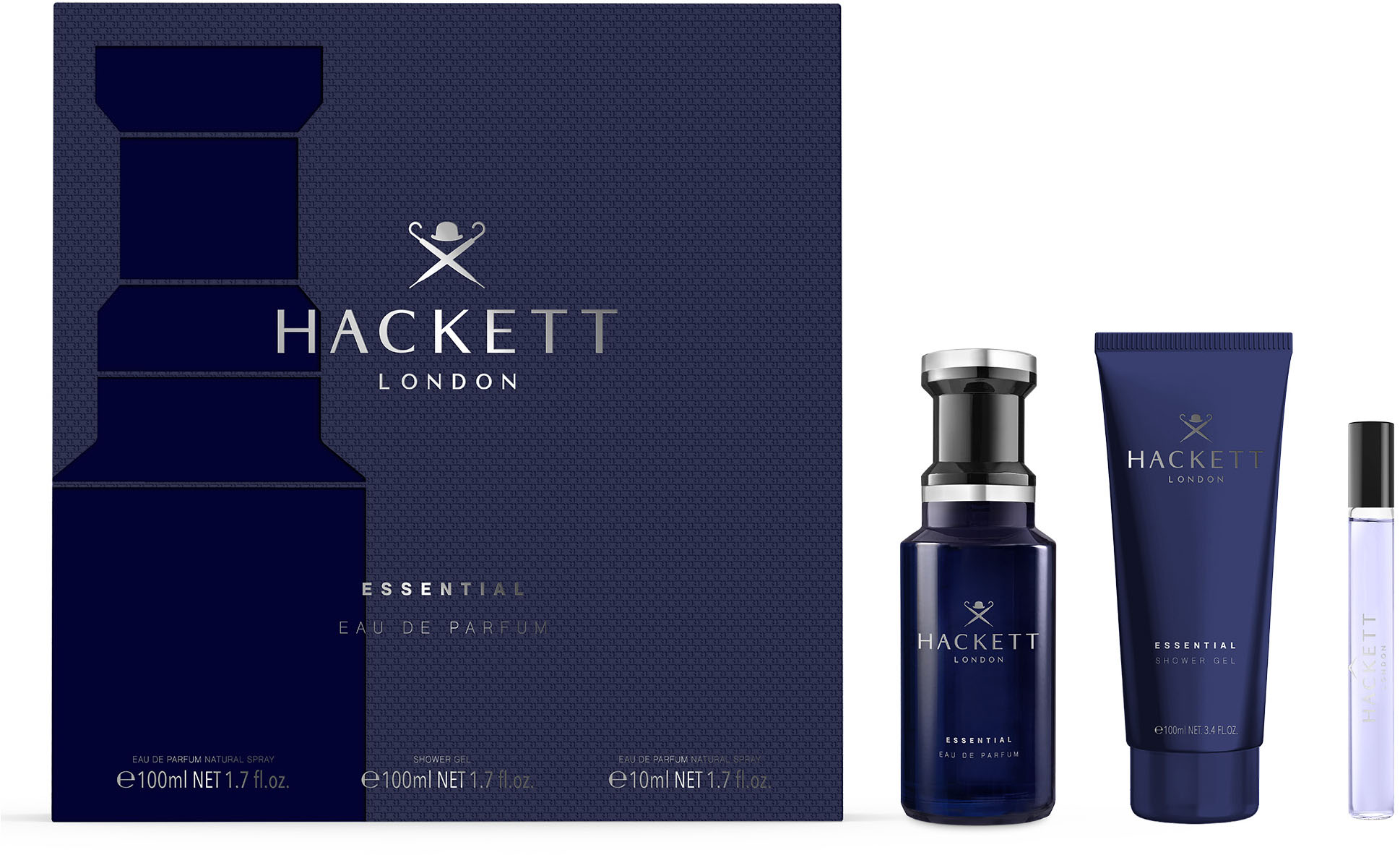 Hackett London Herren Duft-Set »HACKETT BESPOKE Gift Set« mit aufregenden und trotzigem Charakter in blau