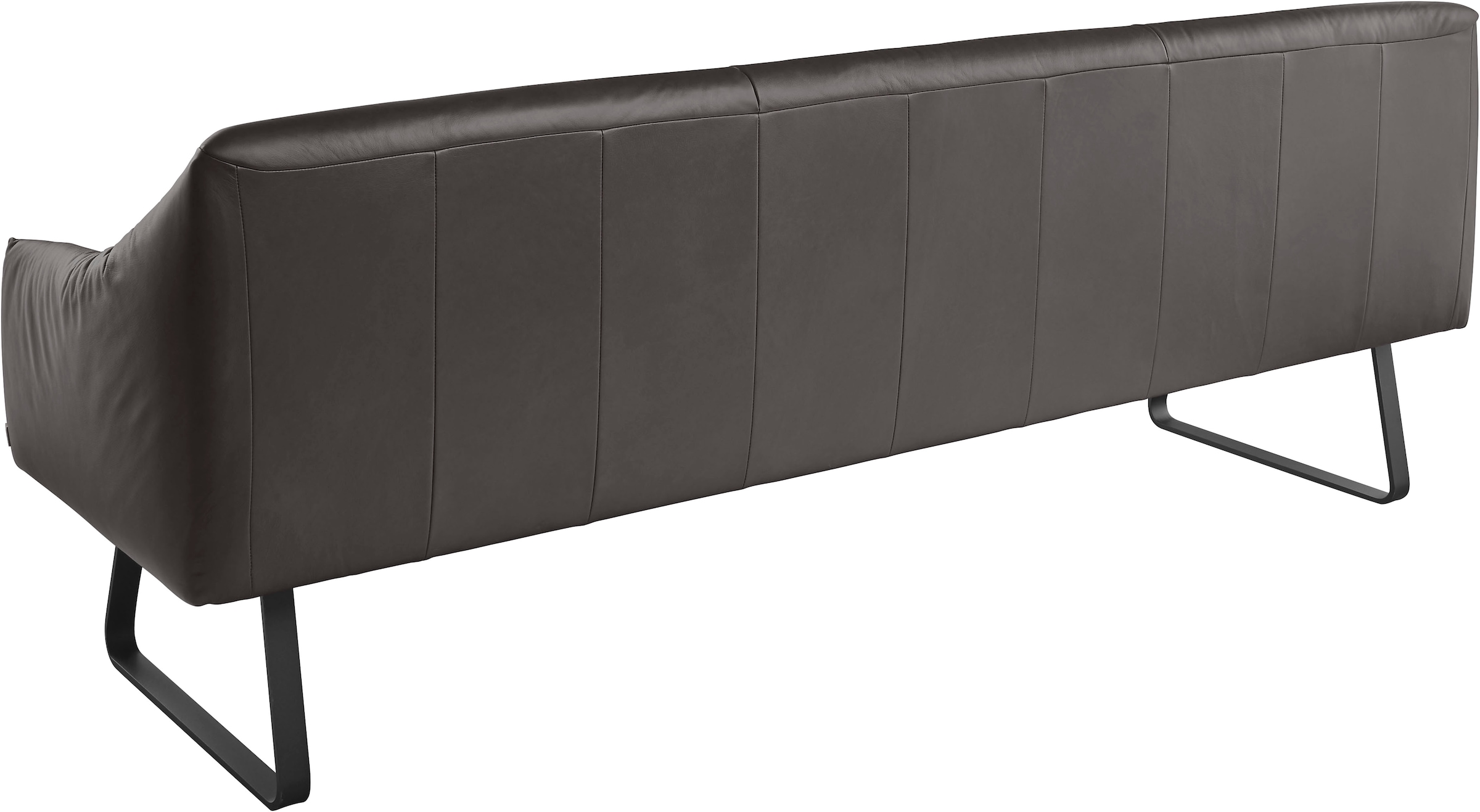 Musterring Essbank »JustB! SP500«, (1 St.), Metallkufe schwarz, verschiedene Farben, Breite 220 oder 250 cm