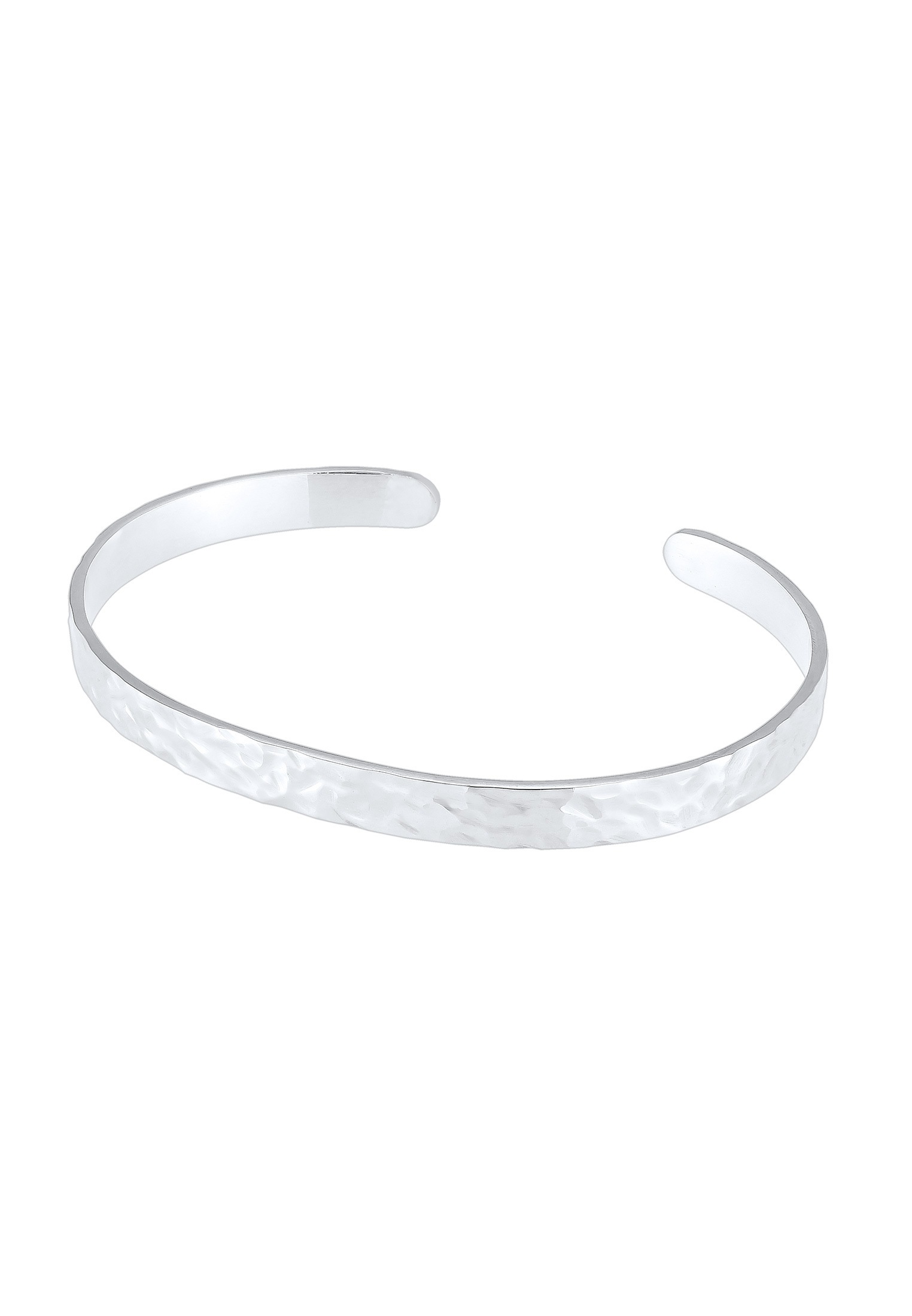 Kuzzoi Armreif »Armband Herren Basic Bangle Matt 925 Silber«